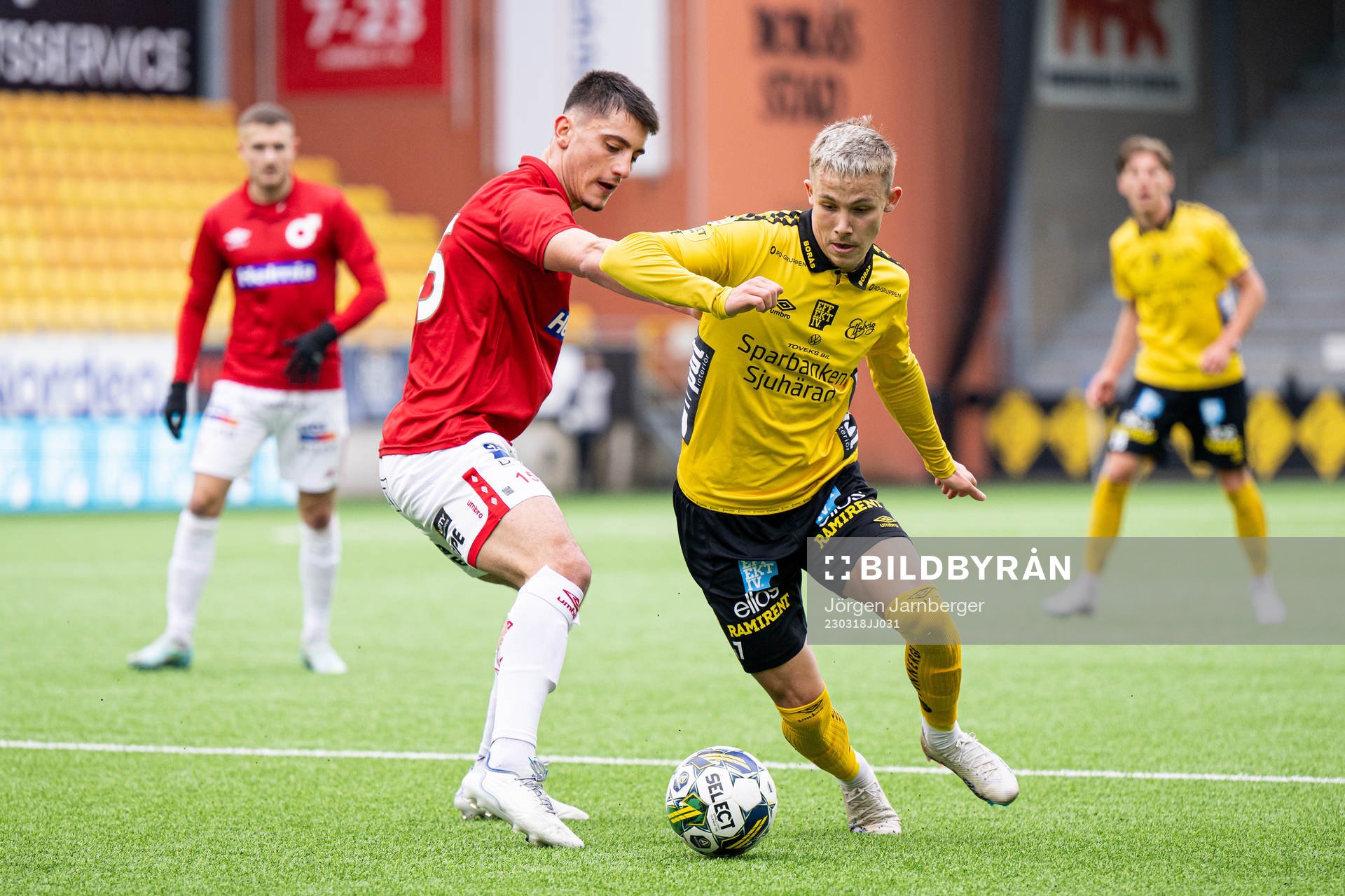 Degerfors Seid Korac och Elfsborgs Jacob Ondrejka