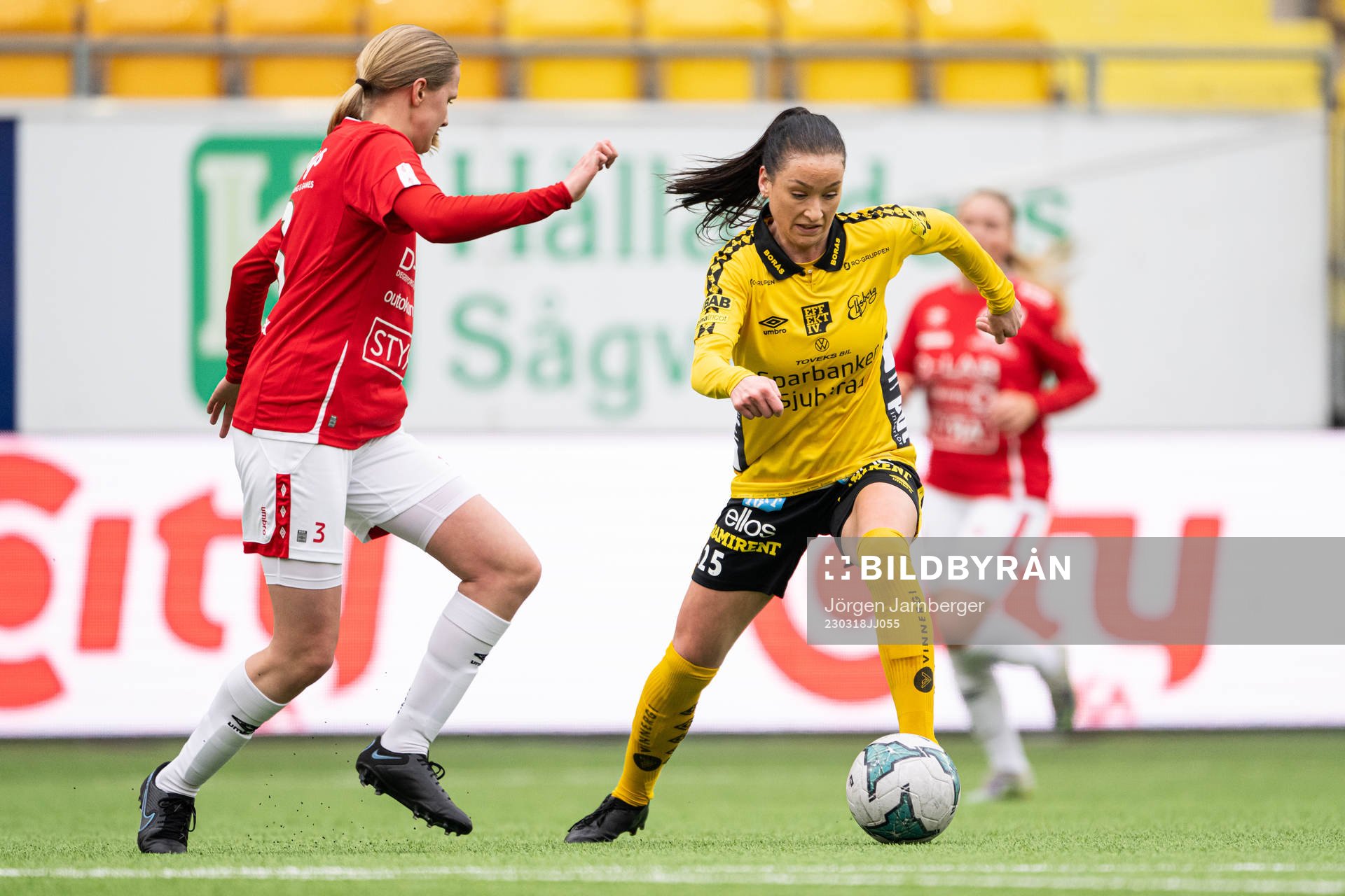 Degerfors Olivia Neander och Elfsborgs Izabella Bergström