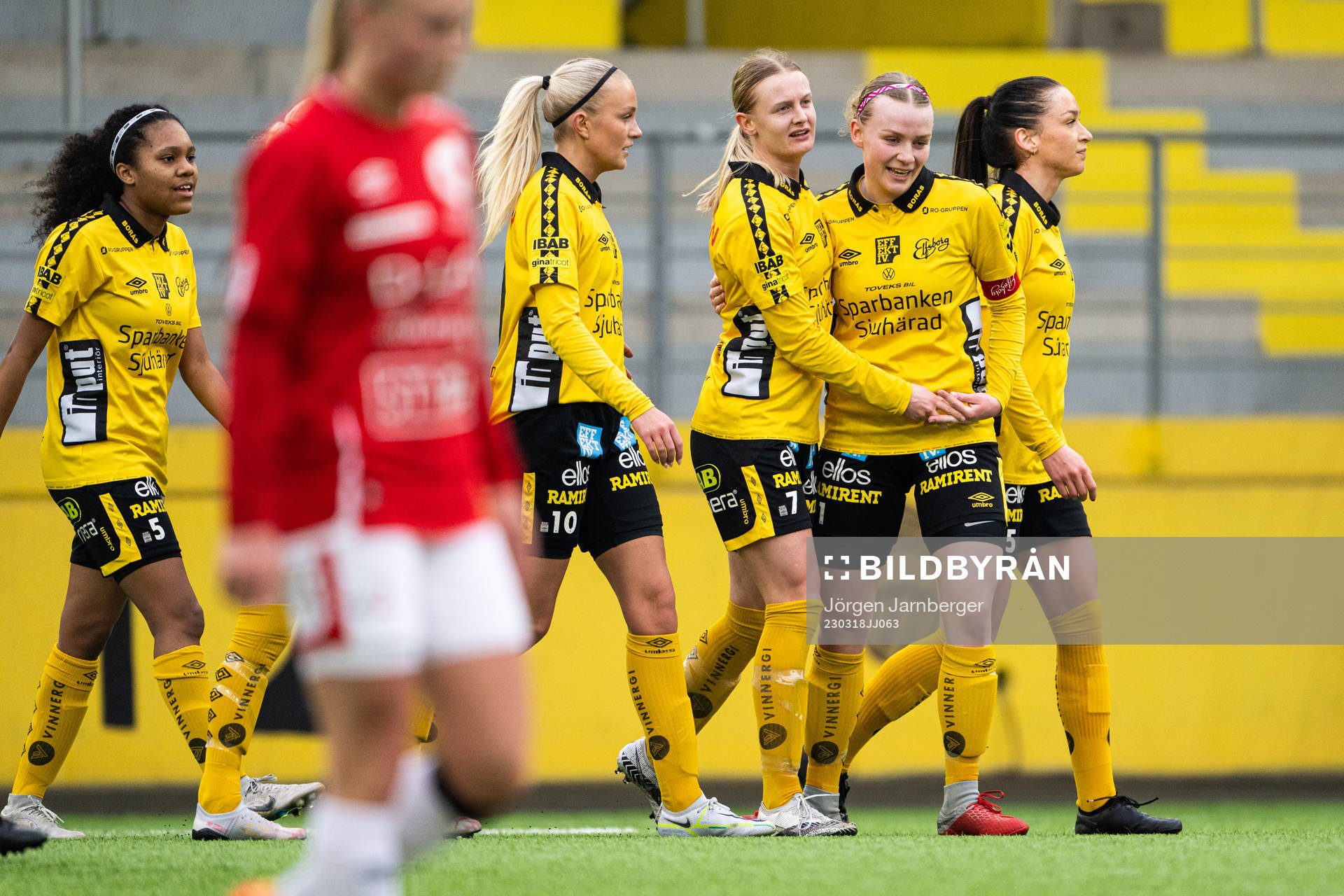 Elfsborgs Hanna Jiozon jublar med Vanessa Lopez, Matilda