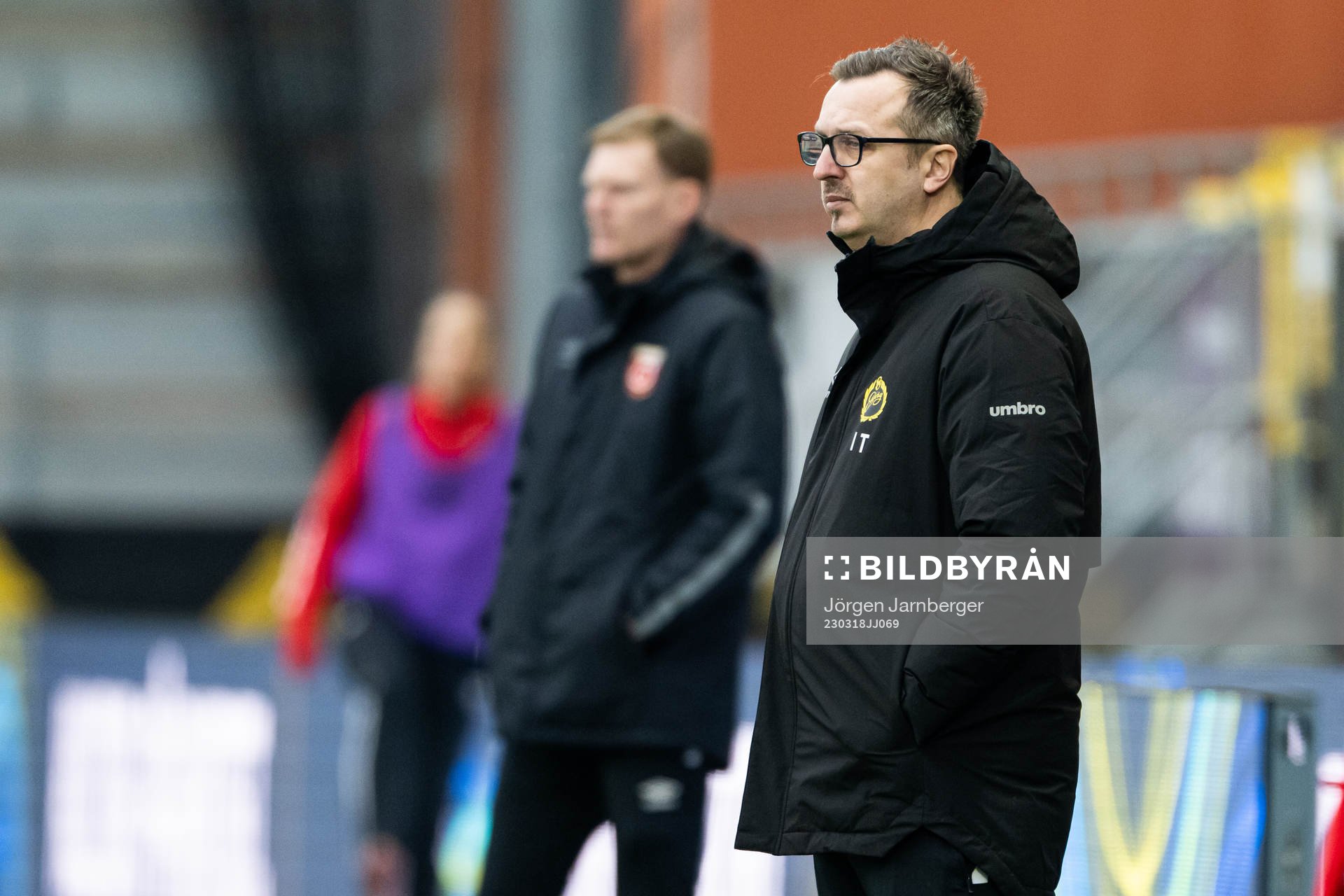 Elfsborgs tränare Ismet Tursic under träningsmatchen mellan Elfsborg och Degerfors den 18 mars 2023 i Borås. 