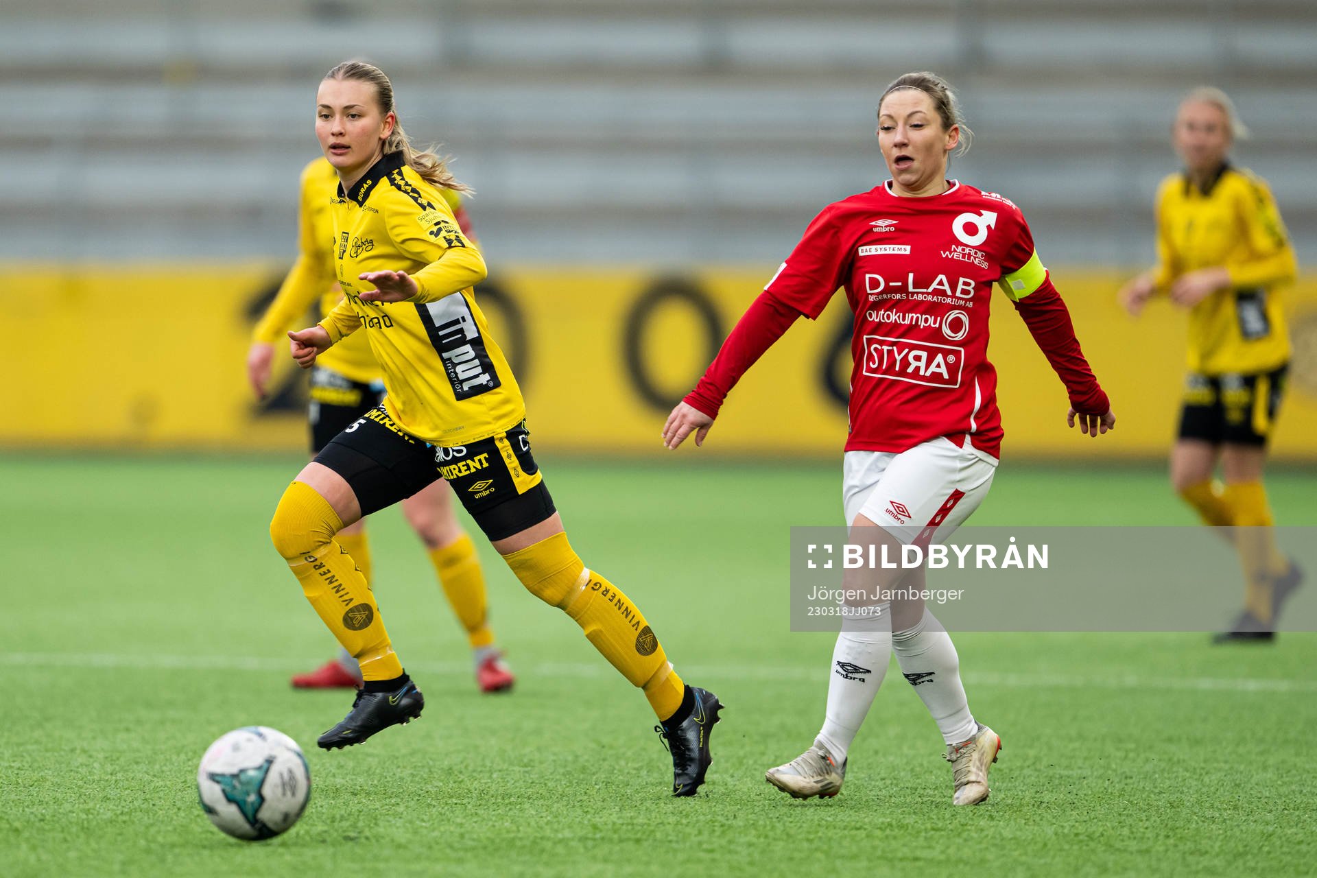 Elfsborgs Elin Johansson och Degerfors Jessica Axelsson