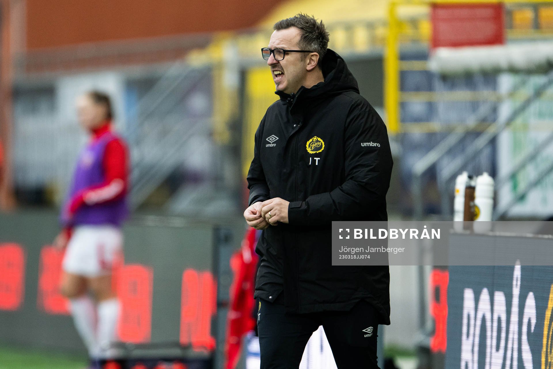 Elfsborgs tränare Ismet Tursic under träningsmatchen mellan Elfsborg och Degerfors den 18 mars 2023 i Borås. 