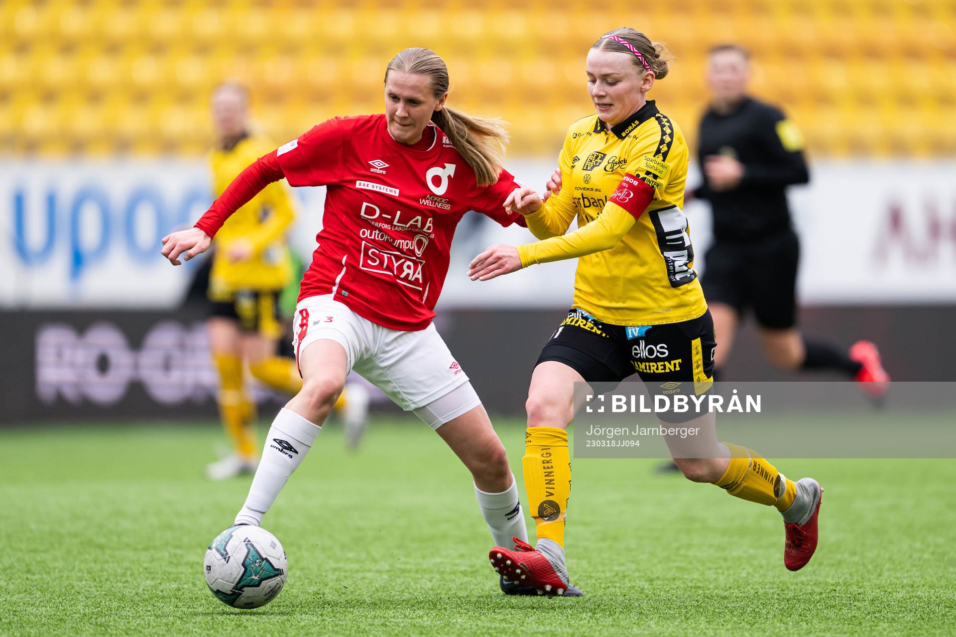 Degerfors Olivia Neander och Elfsborgs Leann Nyström