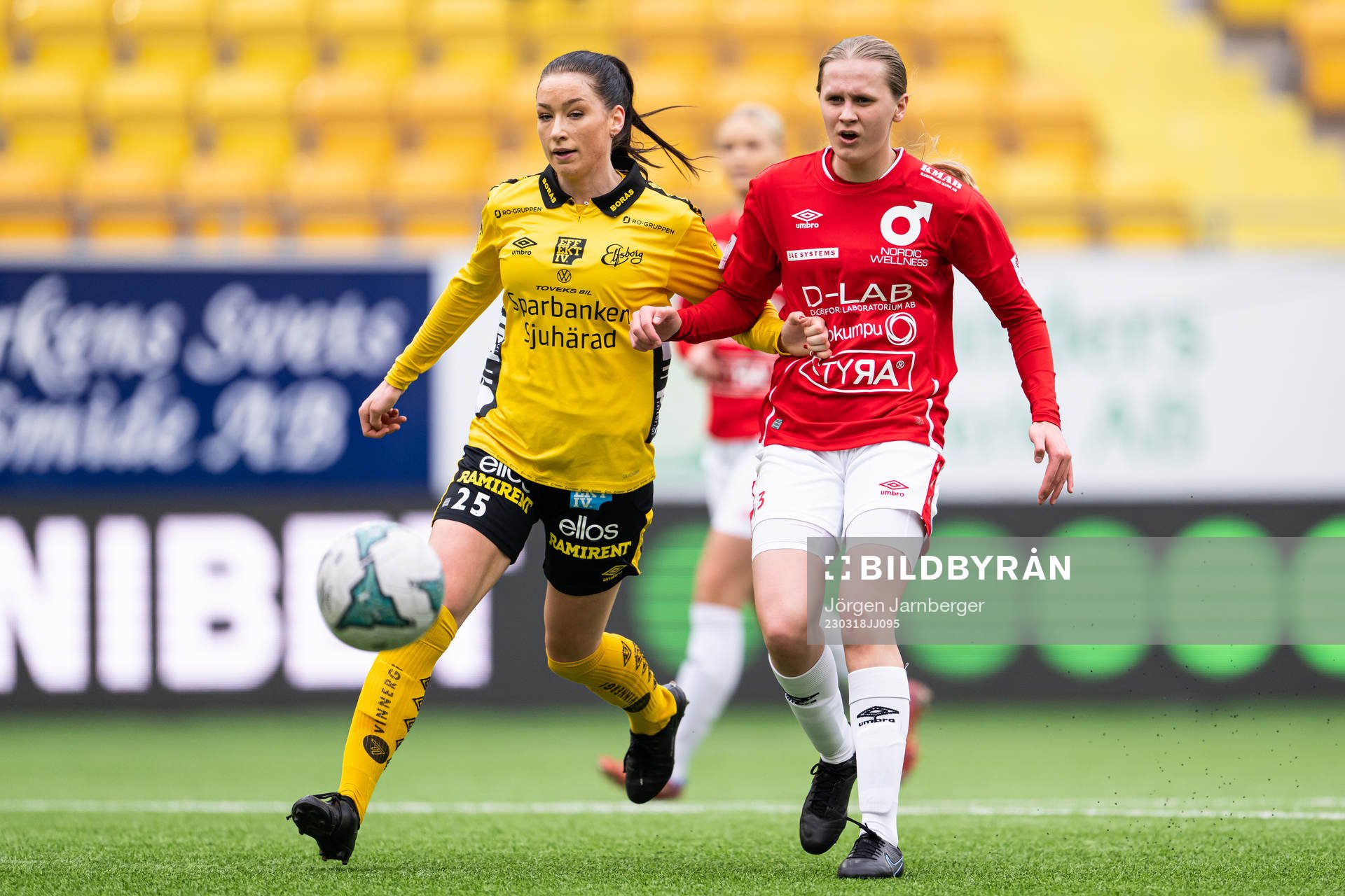 Degerfors Olivia Neander och Elfsborgs Izabella Bergström
