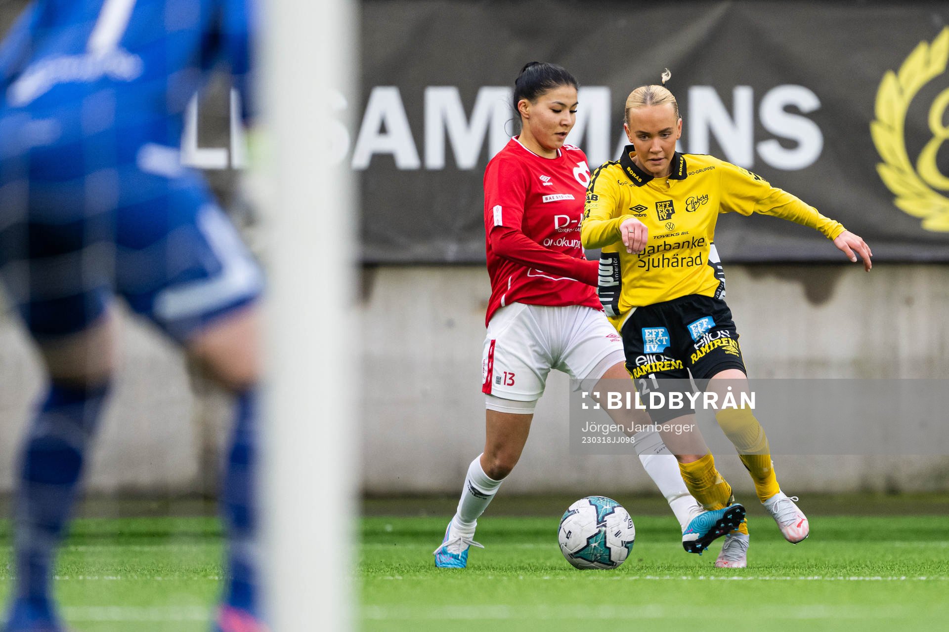 Degerfors Shikiba Zahedi och Elfsborgs Tea Skoglund