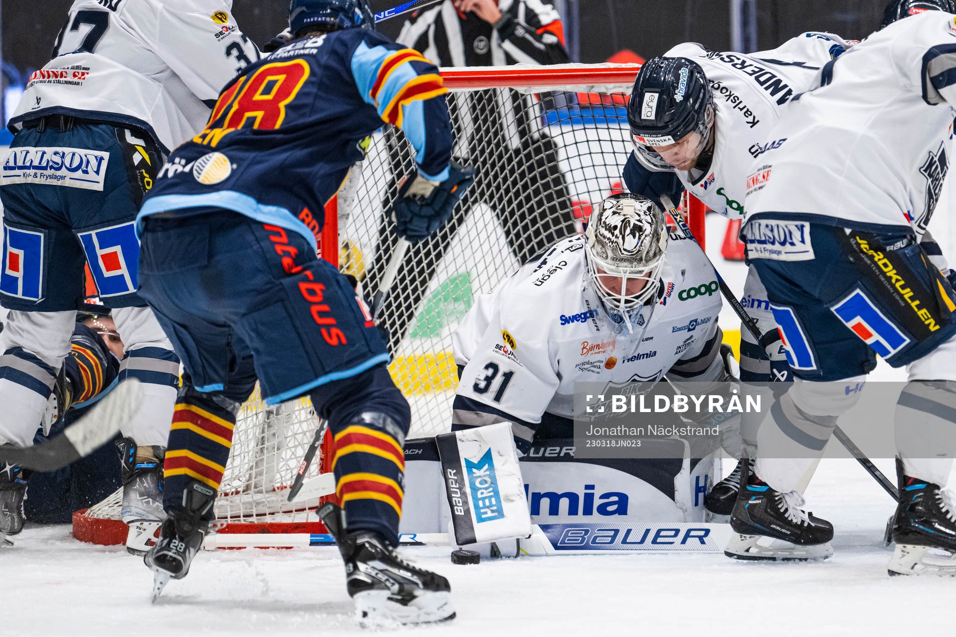 Karlskogas målvakt Marcus Hellgren