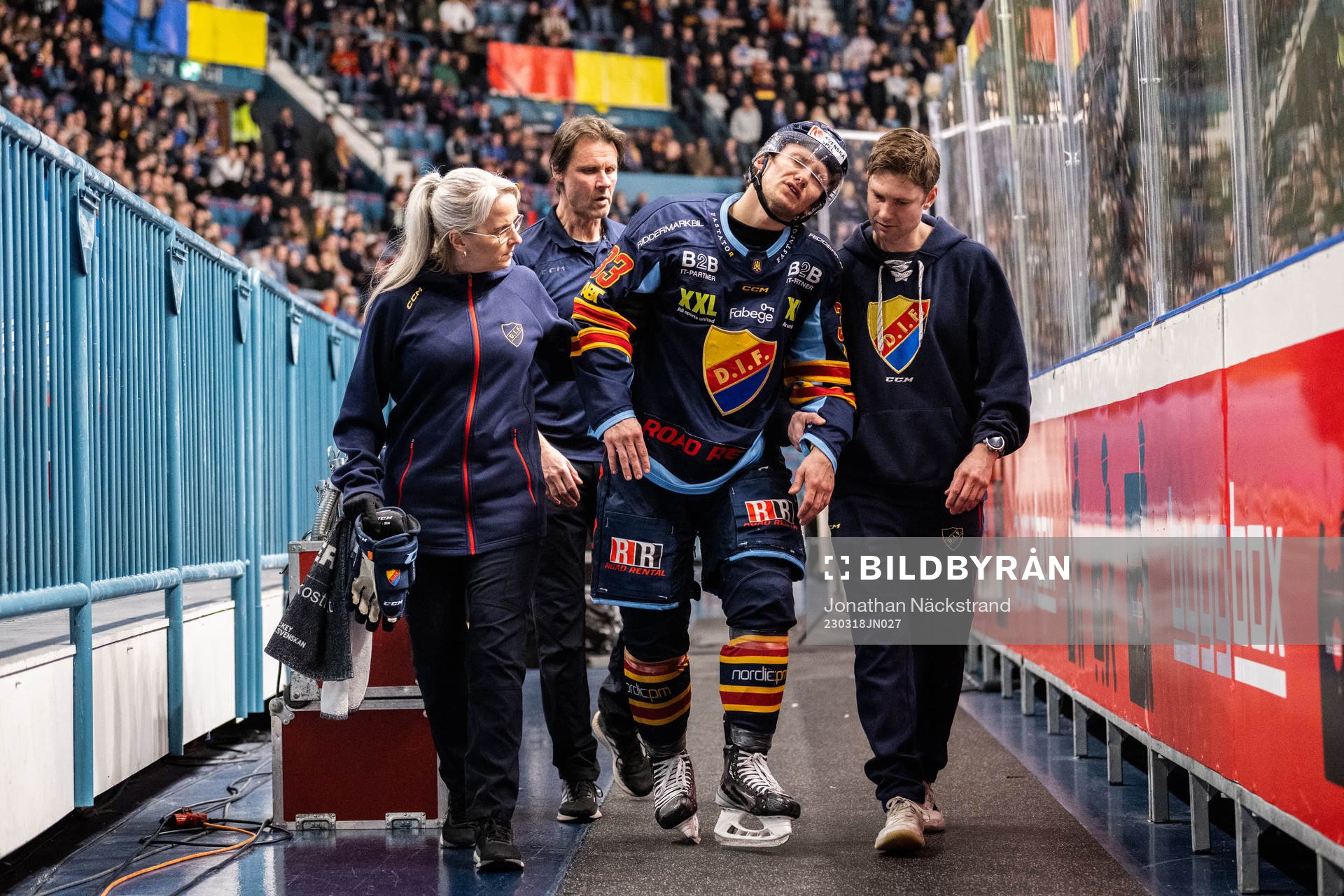 Djurgårdens Daniel Glad har ont
