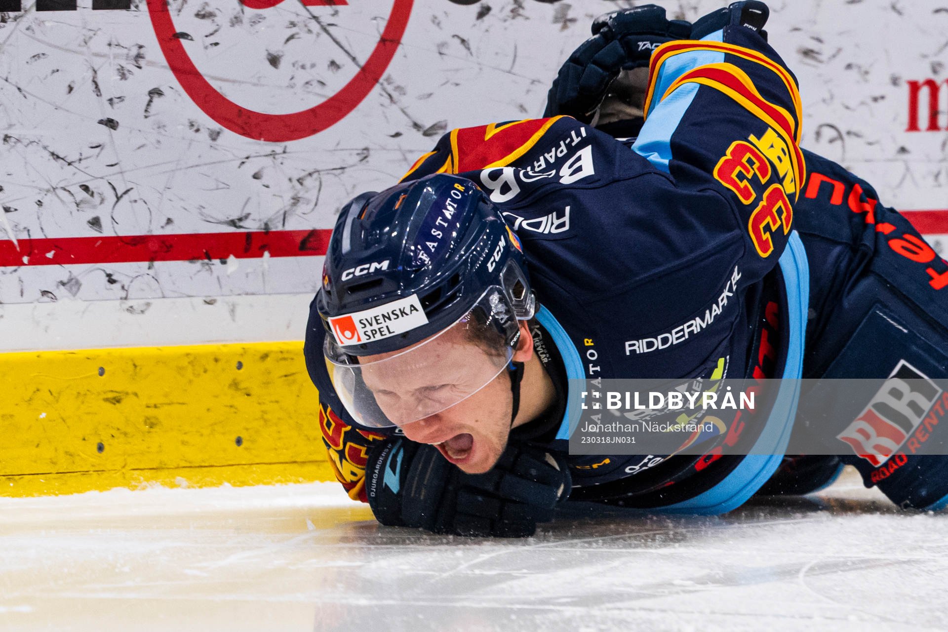Djurgårdens Daniel Glad har ont