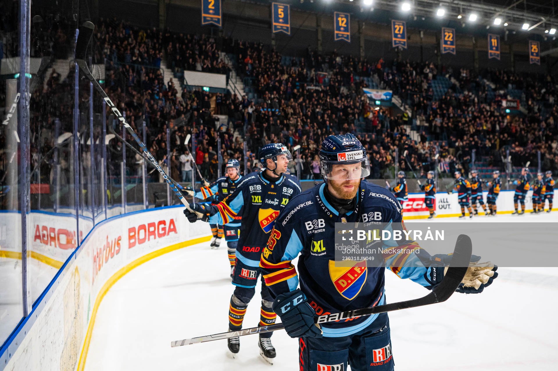 Djurgårdens Linus Klasen jublar