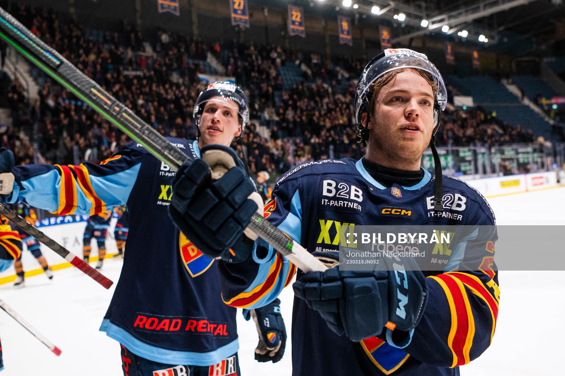 Djurgårdens Emil Berglund jublar