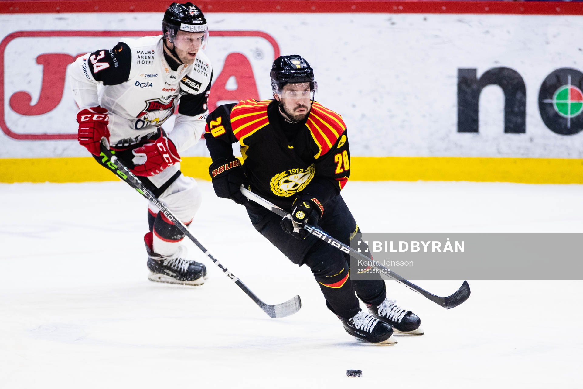 Malmö Redhakws Carl Söderberg och Brynäs Oula Palve