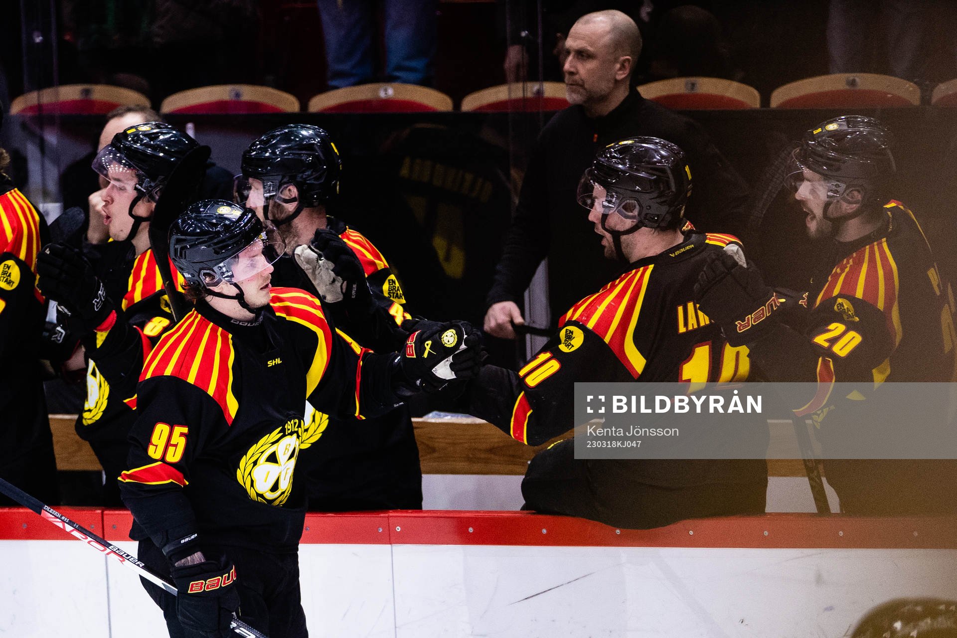 Brynäs Nick Olesen jublar