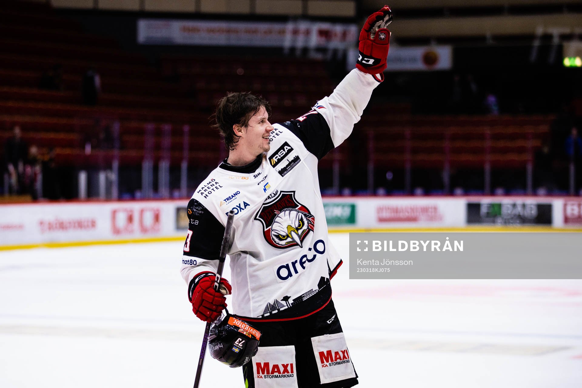Malmö Redhakws Adam Ollas Mattsson jublar