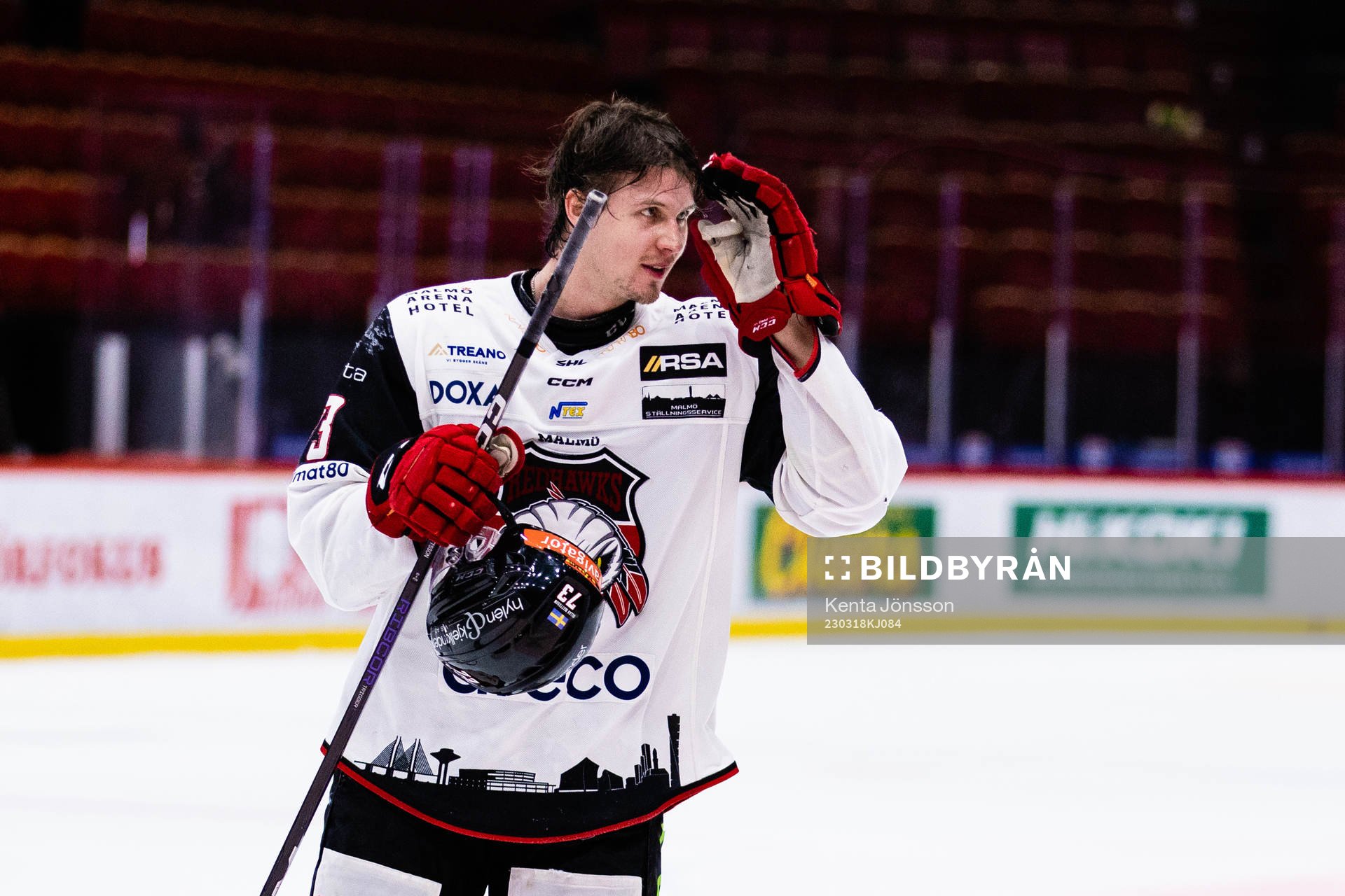 Malmö Redhakws Adam Ollas Mattsson jublar