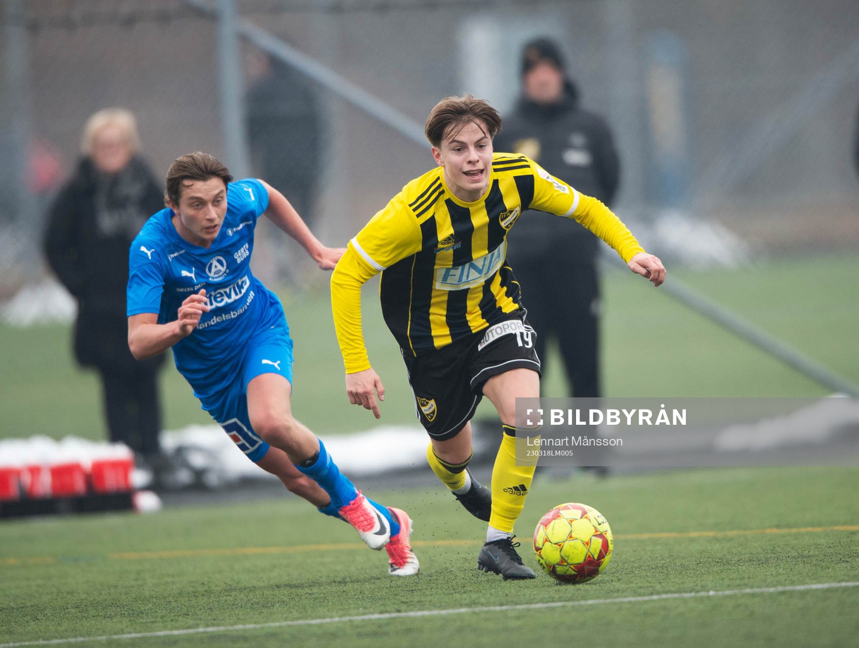 IFK Hässleholms Jussi Tikkanen i träningsmatchen mellan