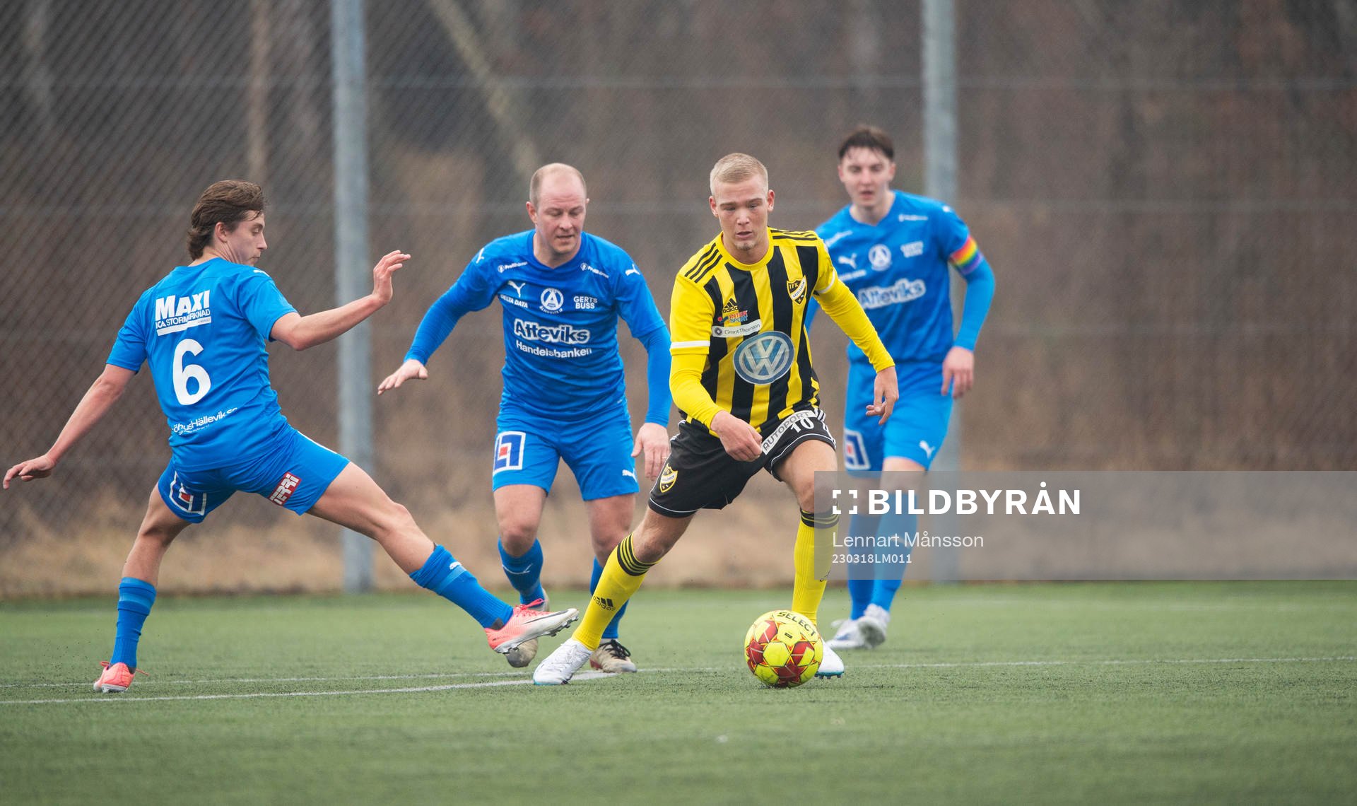 IFK Hässleholms Olle Kjellman Olblad i träningsmatchen