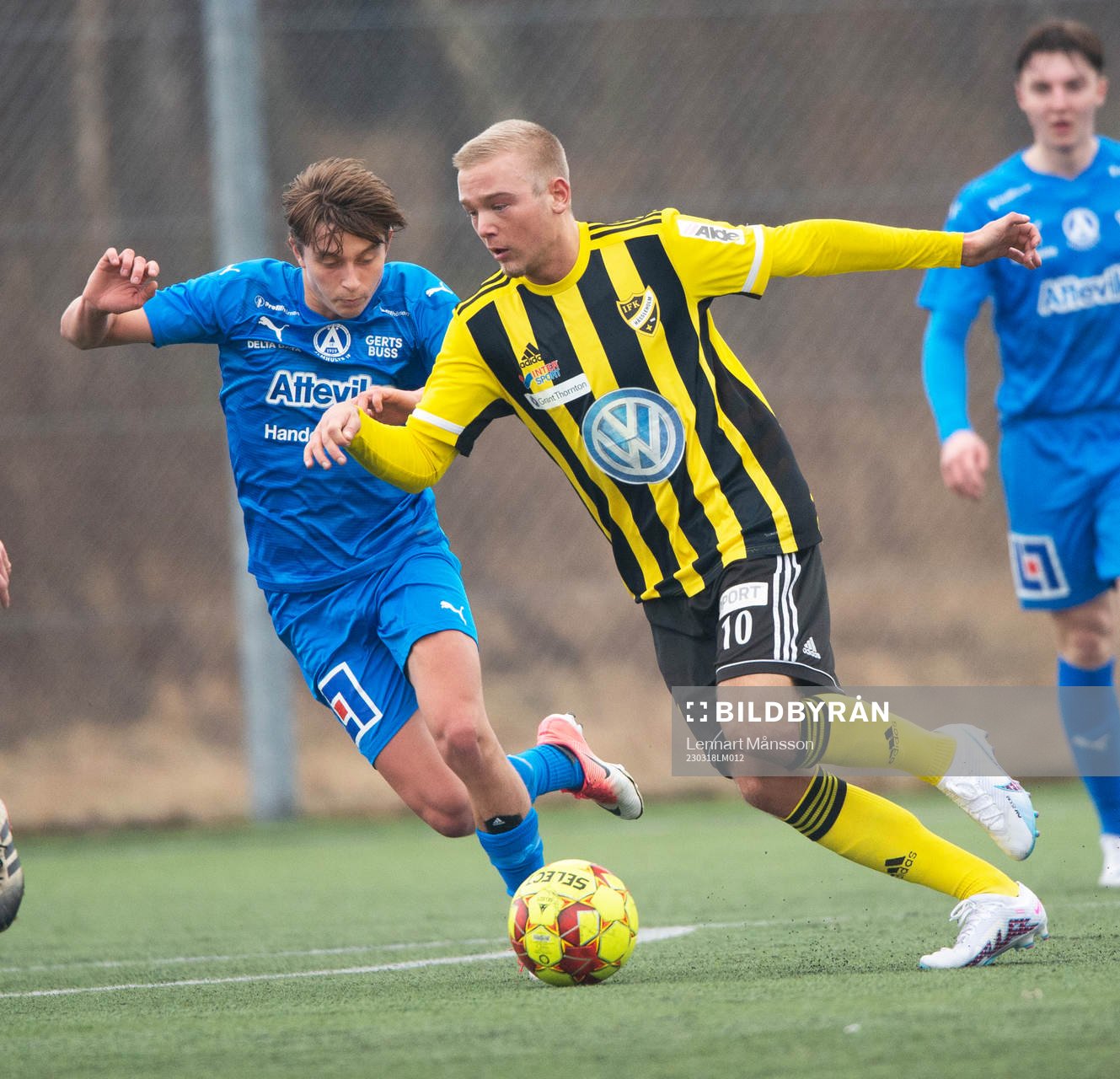 IFK Hässleholms Olle Kjellman Olblad i träningsmatchen