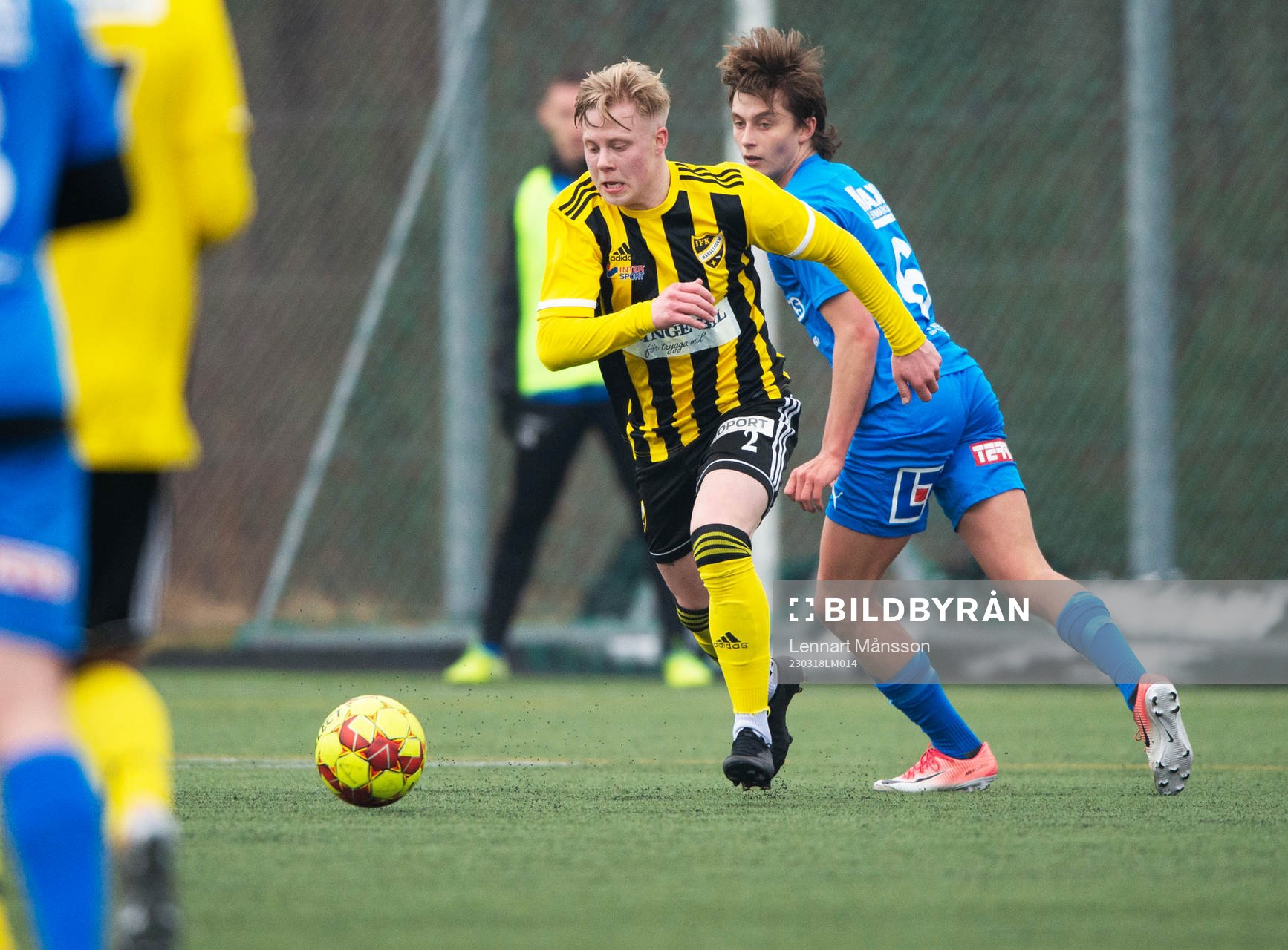 IFK Hässleholms Wictor Willseus i träningsmatchen mellan