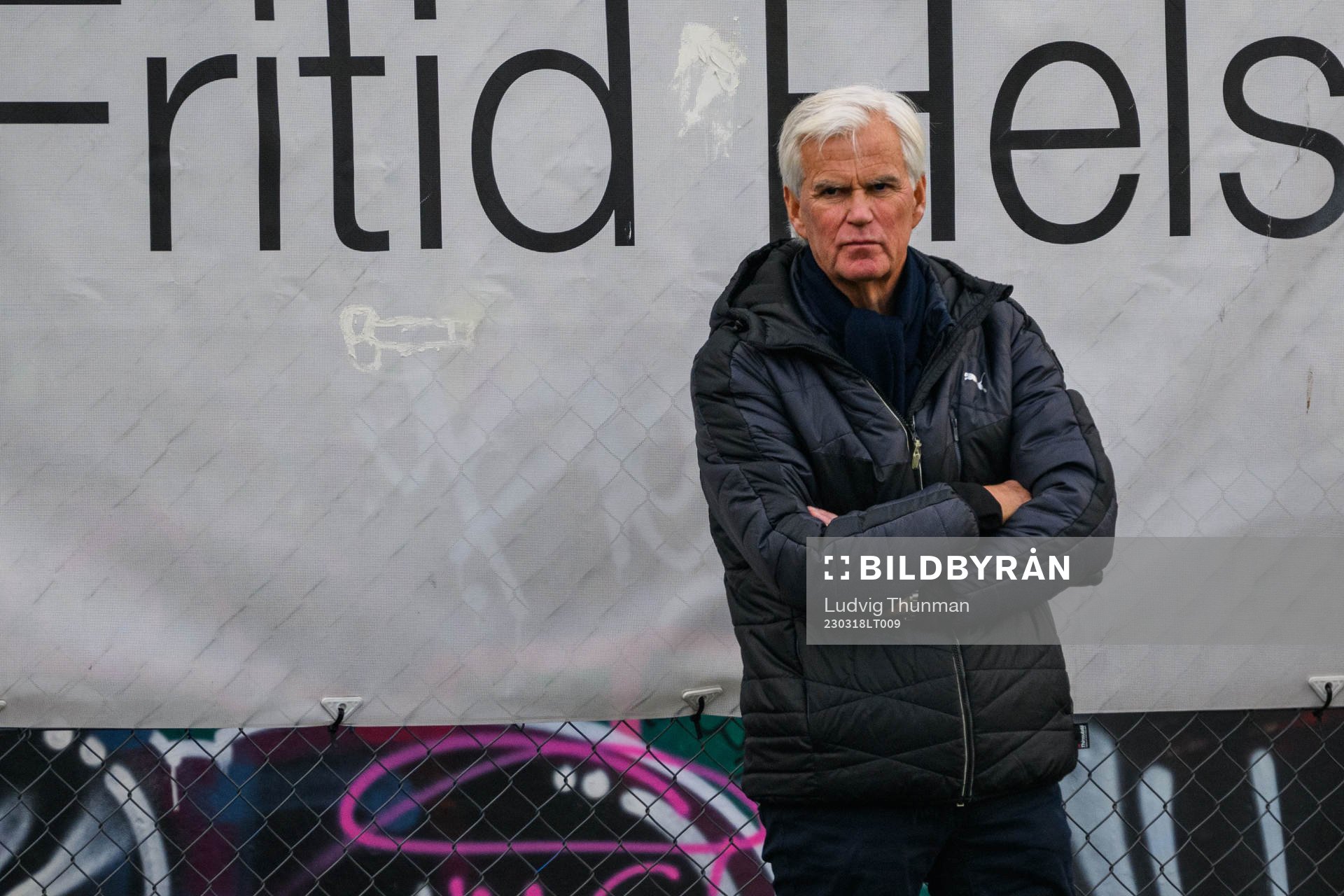 Kalmars tidigare tränare Nanne Bergstrand på sidlinjen