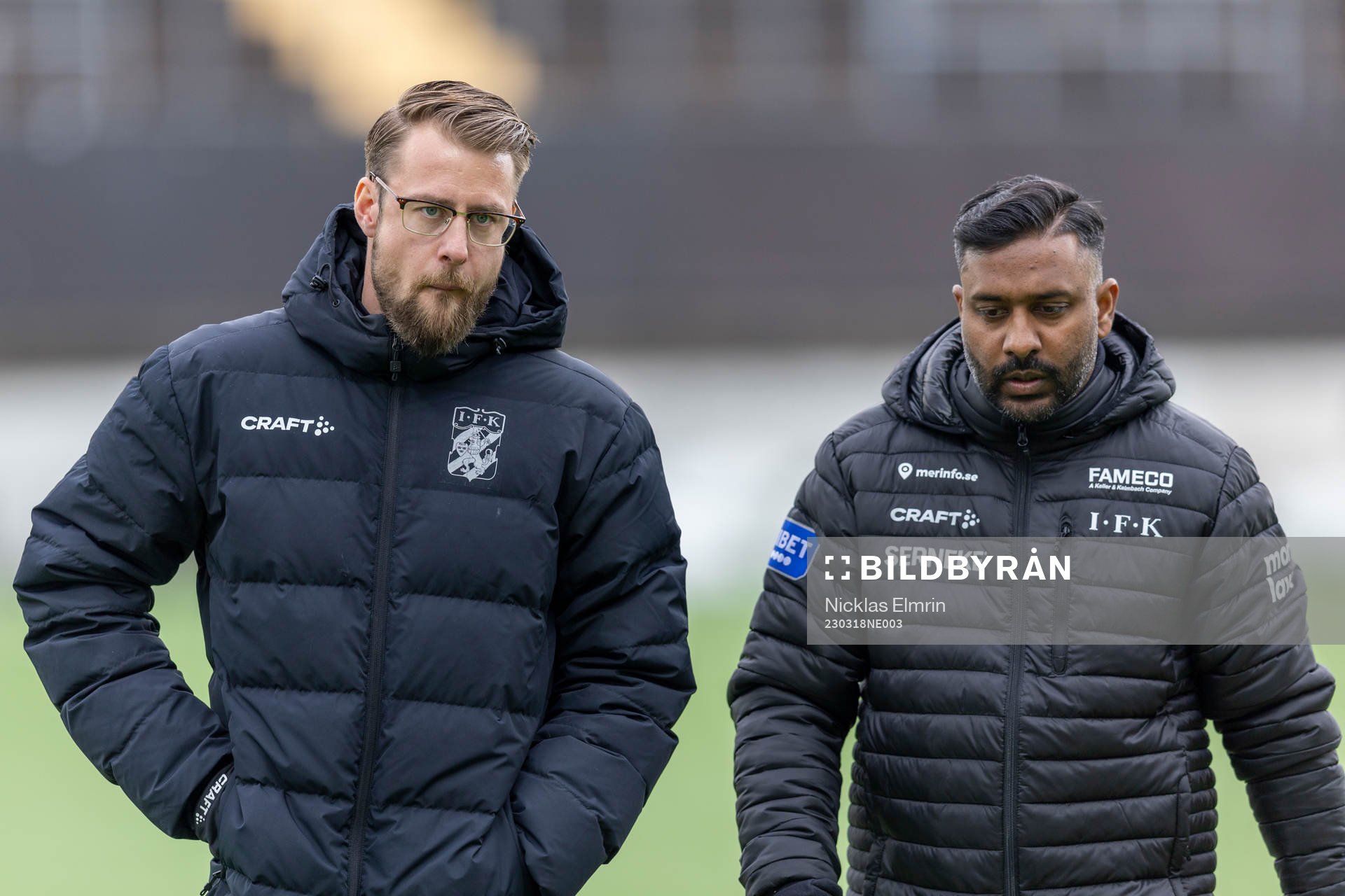 IFK Göteborgs tränare William Lundin och  Alexander