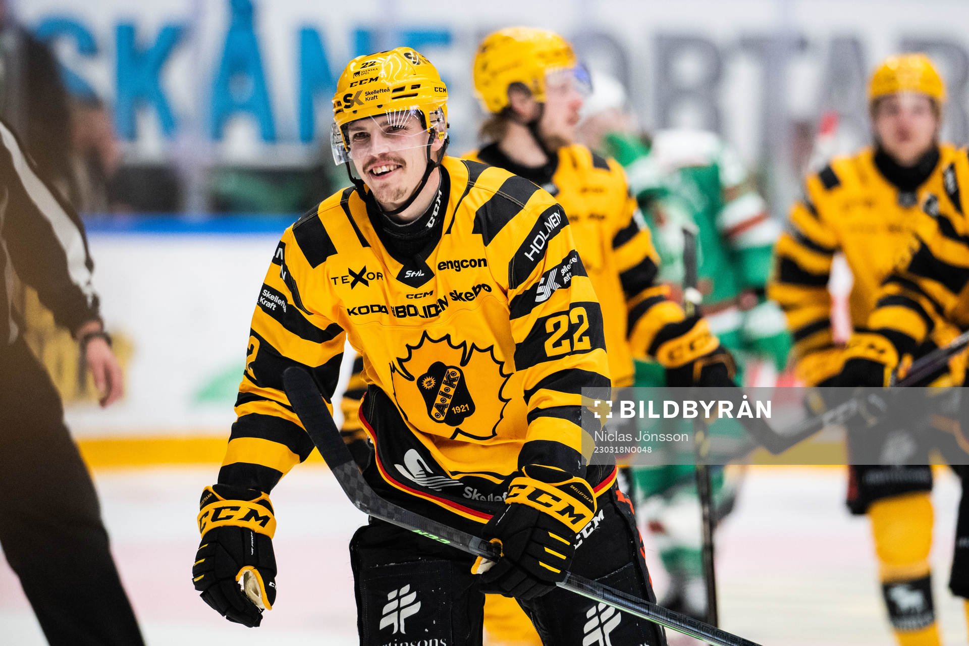 Skellefteås Jonathan Johnsson jublar
