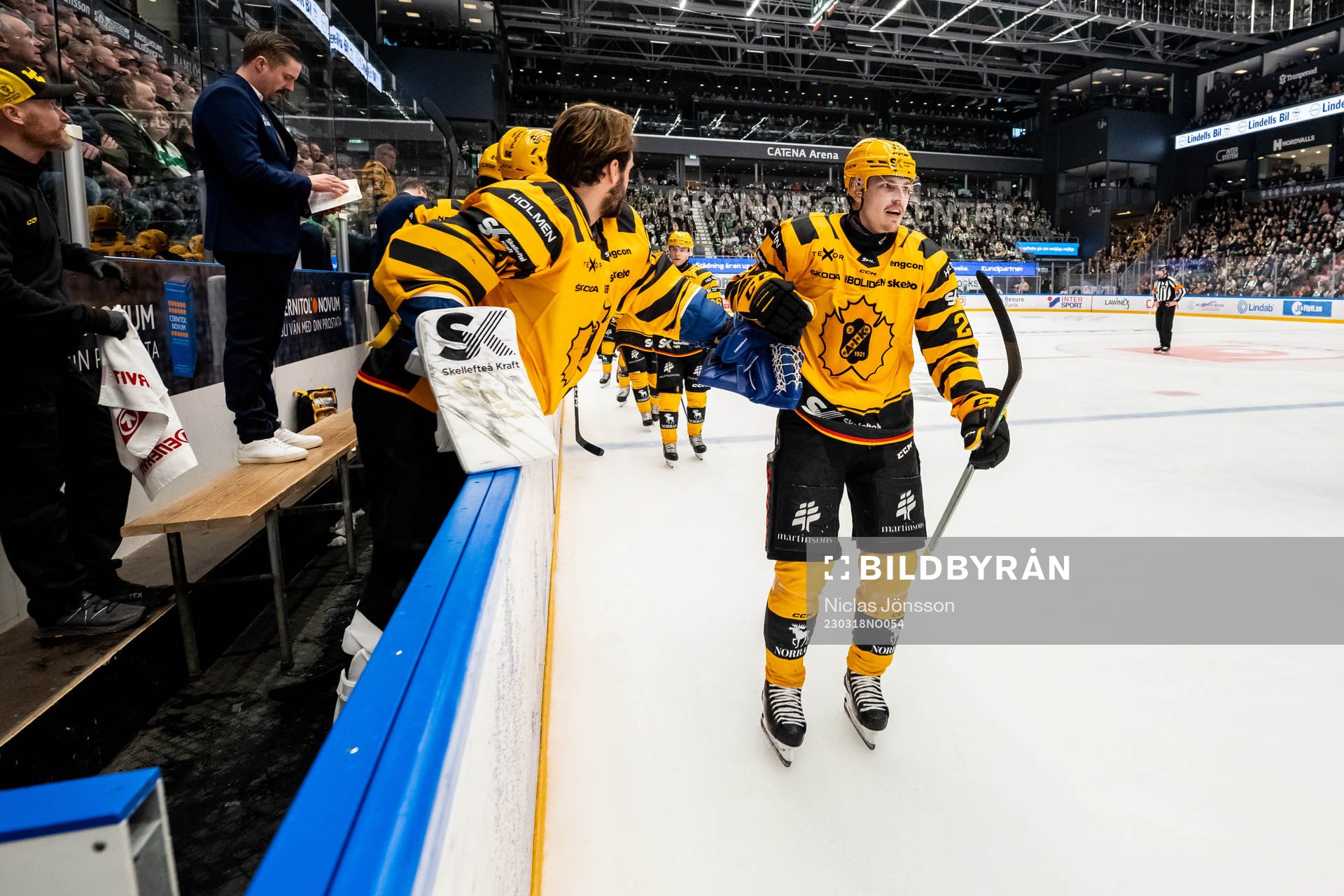 Skellefteås Jonathan Johnsson  jublar
