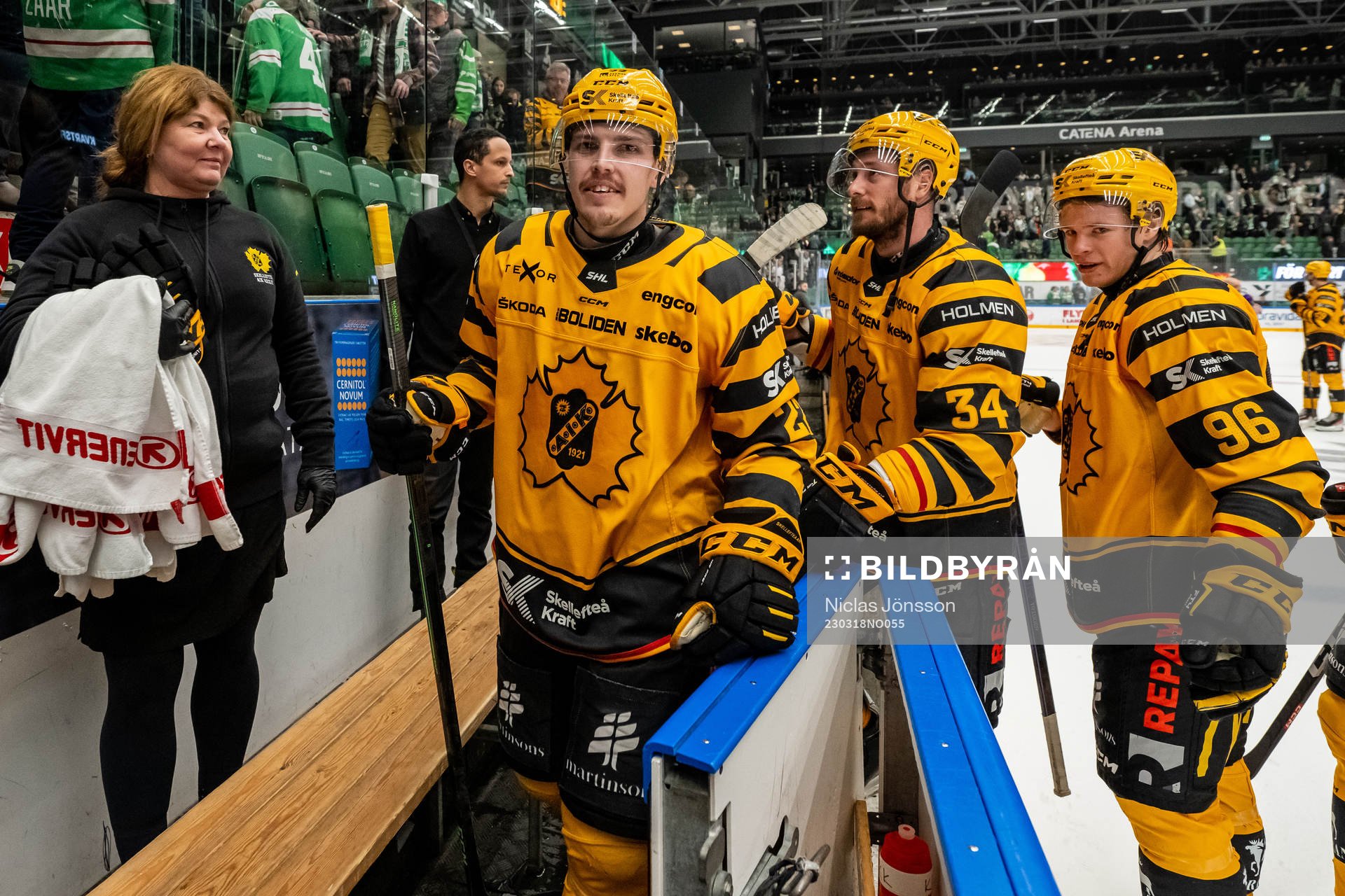 Skellefteås Jonathan Johnsson, Tom Kühnhackl, Rickard