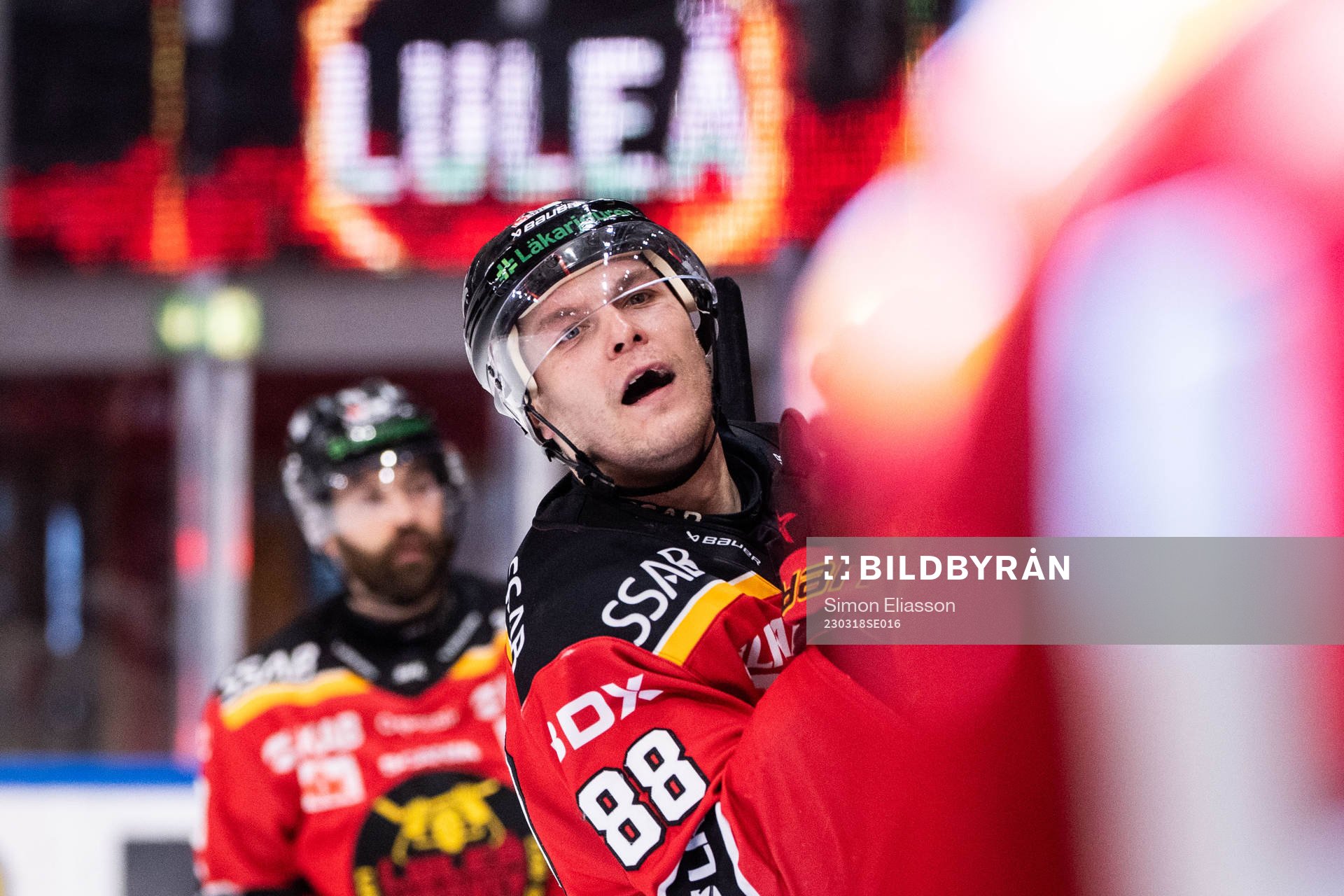 Luleås Joonas Rask jublar