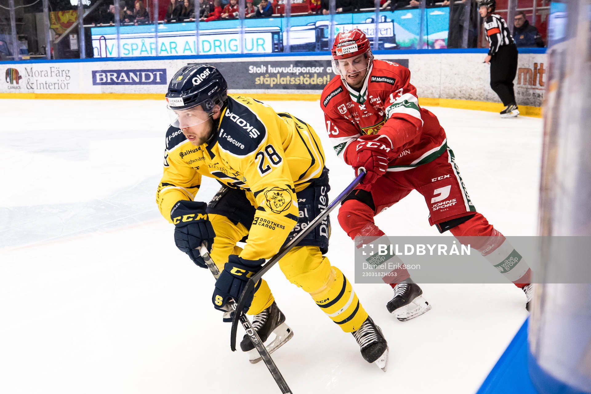 Södertäljes Emil Alba och Moras Fabian Ilestedt