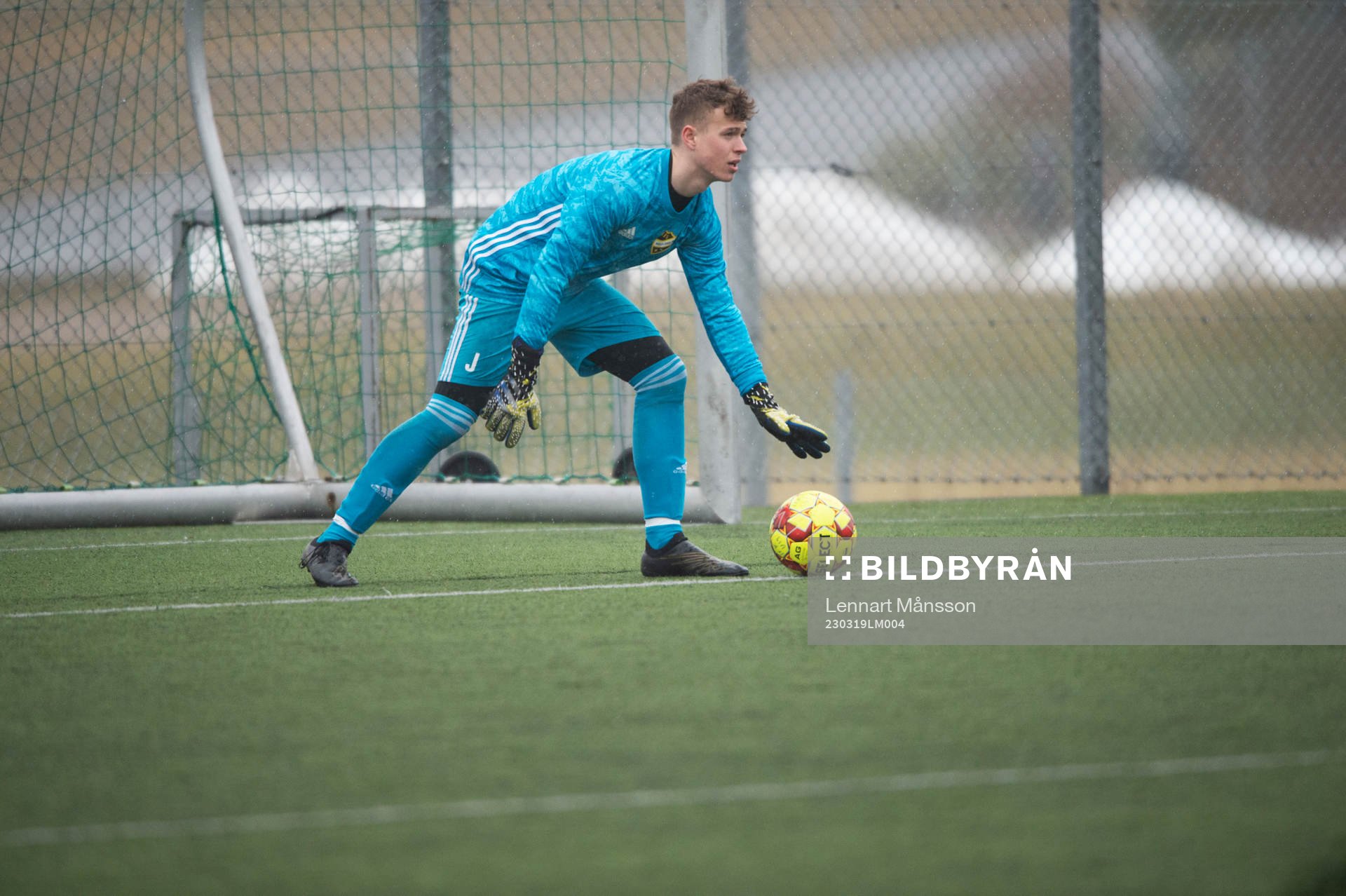 IFK Hässleholms  Alve Lind i matchen i DM för pojkar U17
