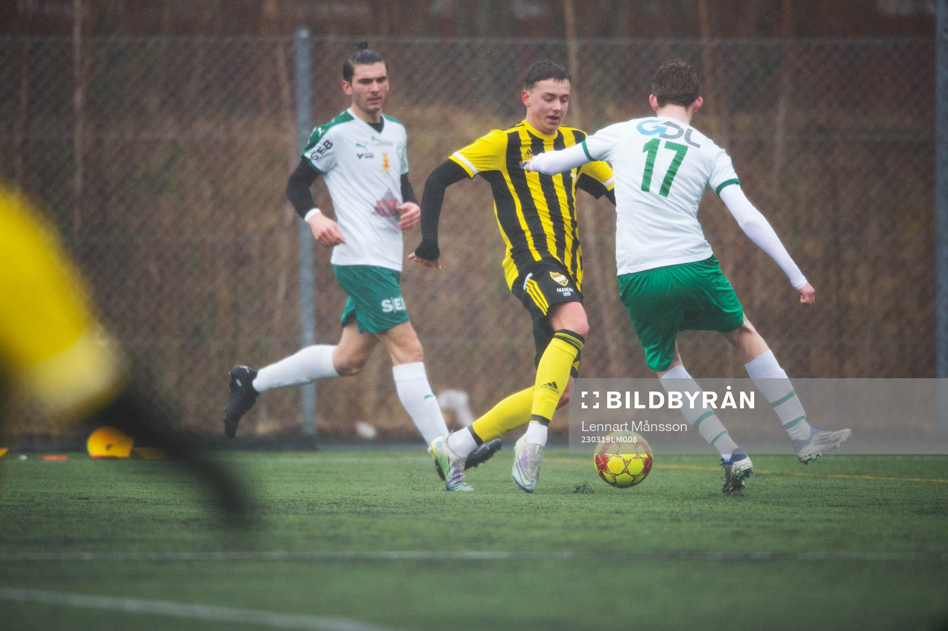 i matchen i DM för pojkar U17 mellan  IFK Hässleholm och