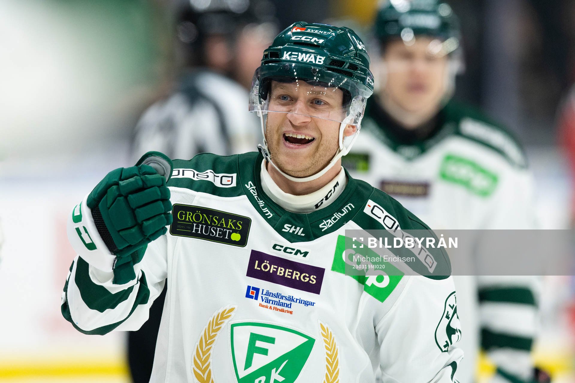 Färjestads Marcus Nilsson jublar
