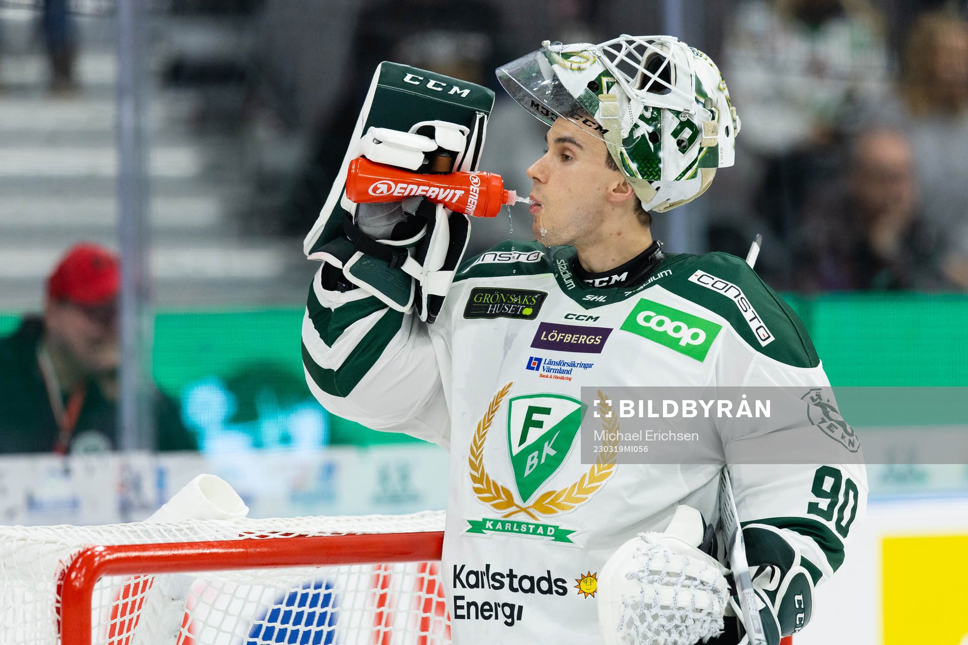 Färjestads målvakt Matthew Tomkins