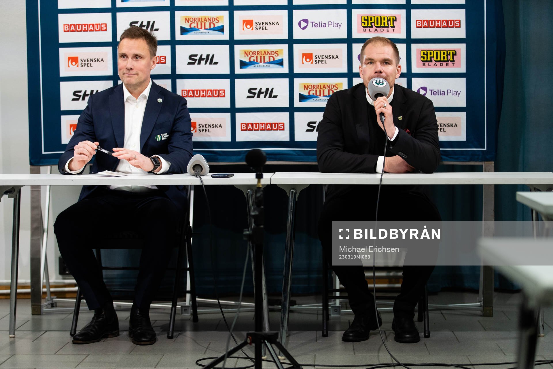 Frölundas tränare Roger Rönnberg och Färjestads