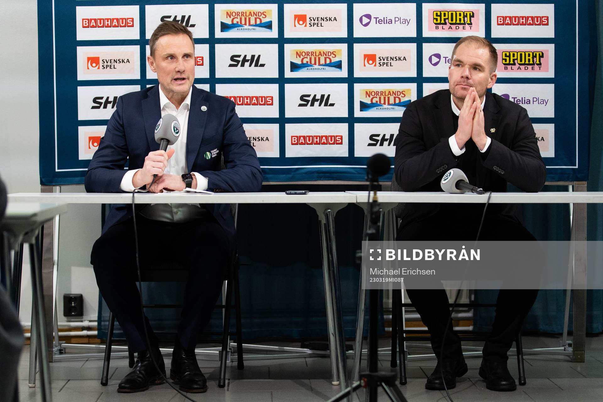 Frölundas tränare Roger Rönnberg och Färjestads