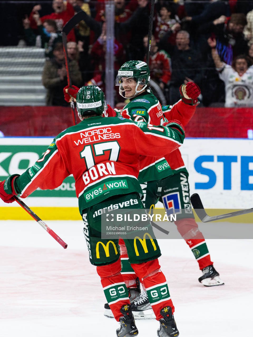 Frölundas Loui Eriksson jublar