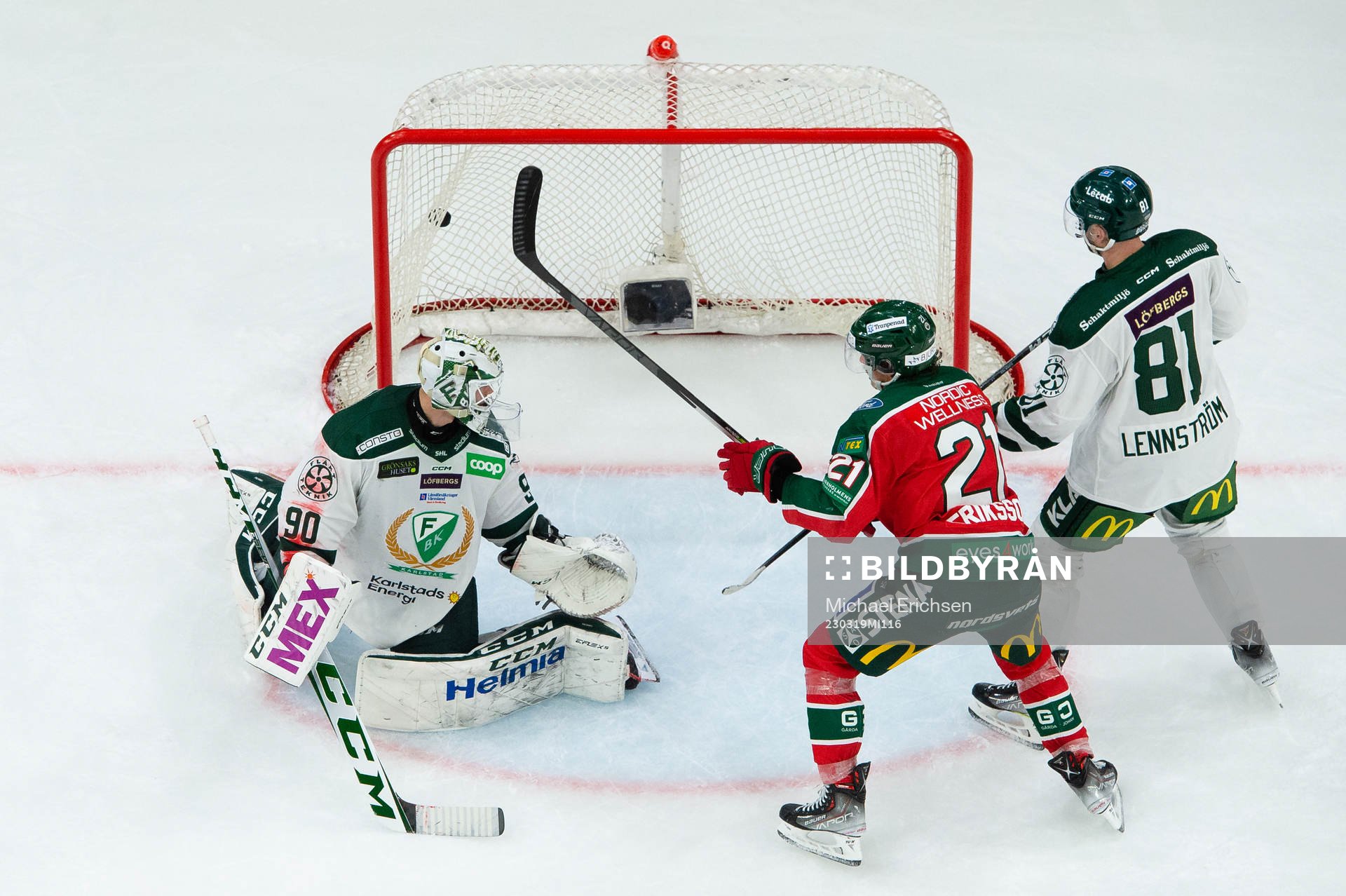 Frölundas Loui Eriksson skjuter avgörande 3-2 i mål