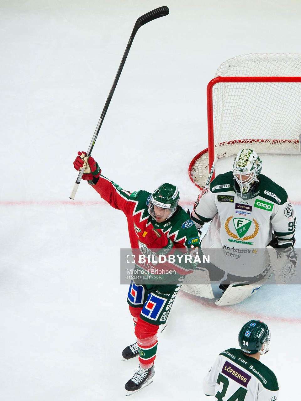 Frölundas Loui Eriksson jublar