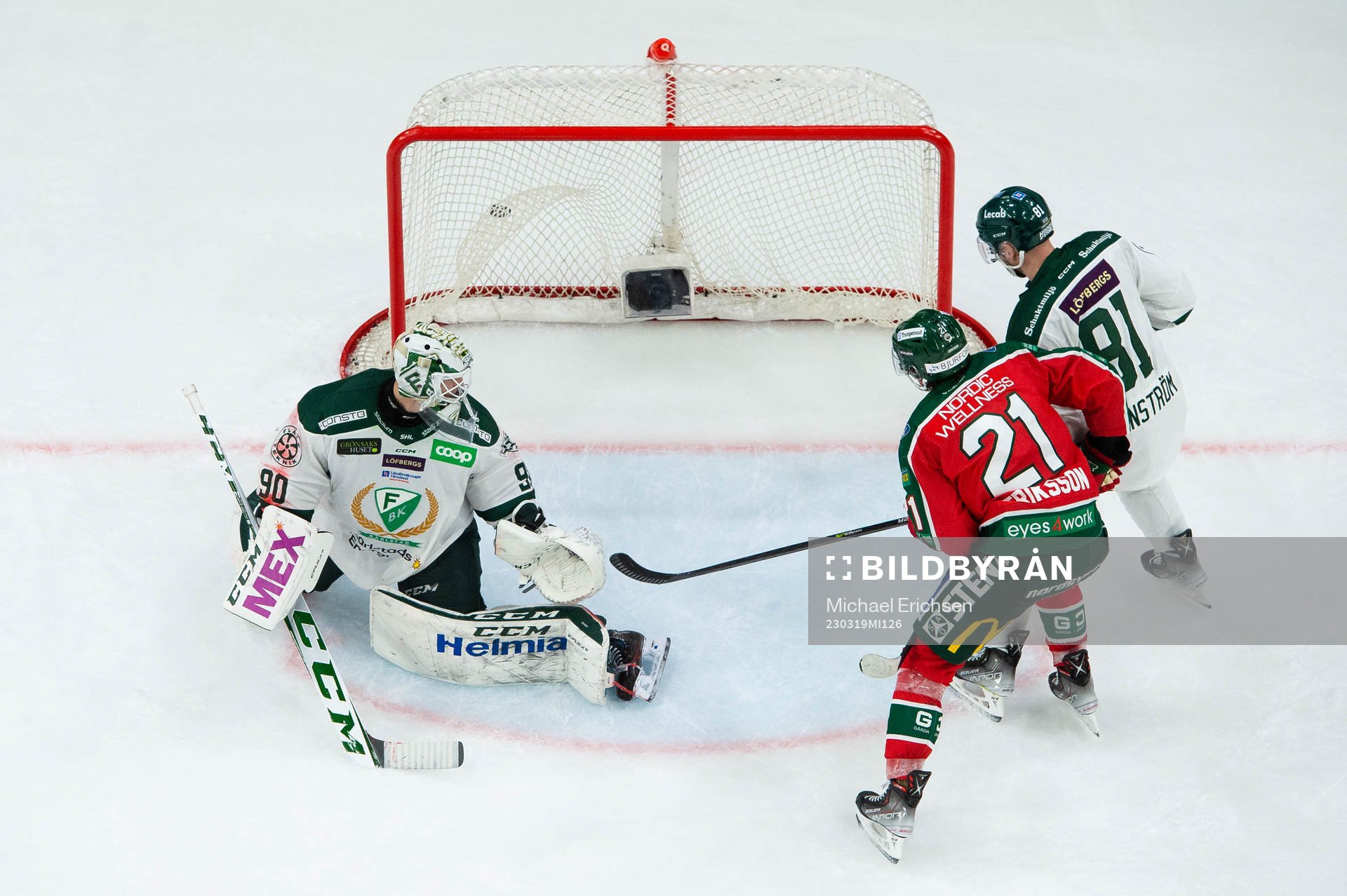 Frölundas Loui Eriksson skjuter avgörande 3-2 i mål