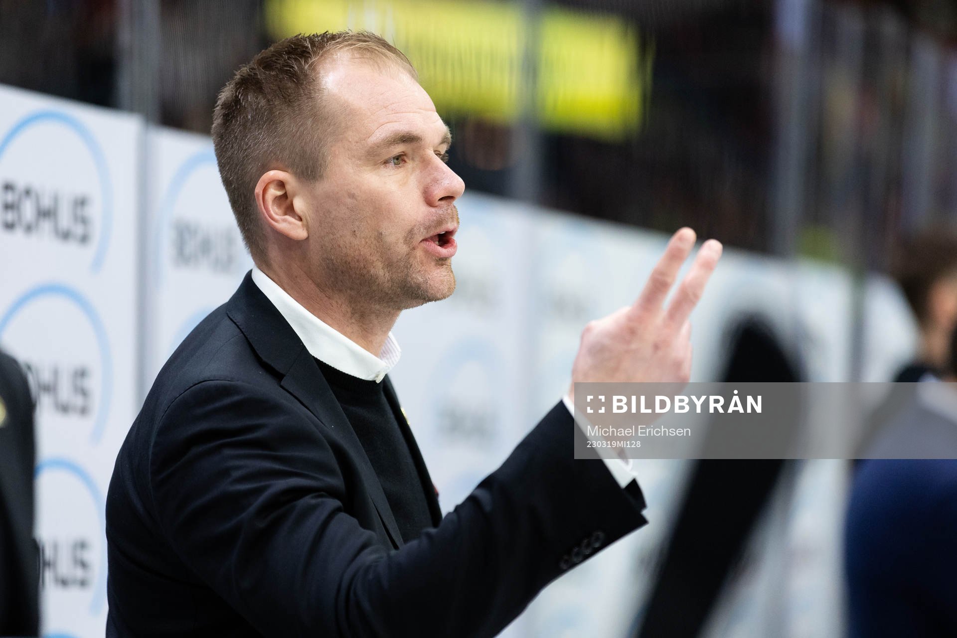 Färjestads huvudtränare Tomas Mitell