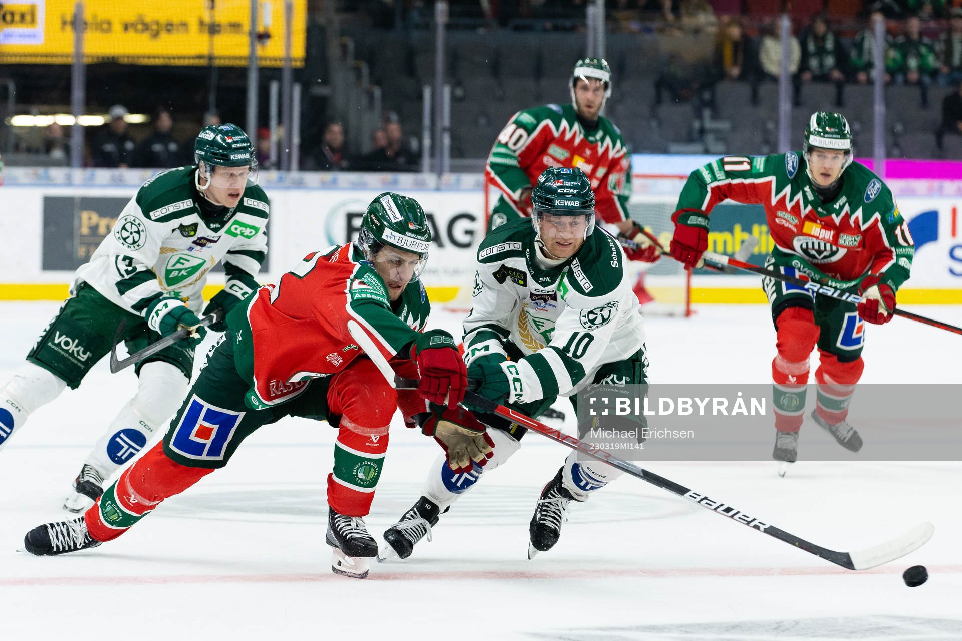 Frölundas Linus Nässen och Färjestads Marcus Nilsson