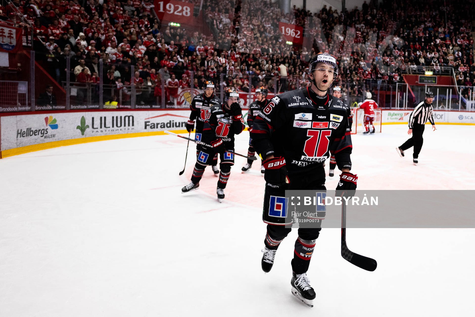 Örebros Filip Berglund jublar