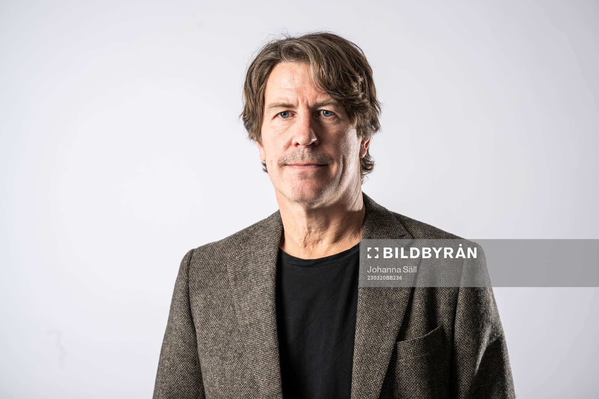 Thomas Lagerlöf, tränare Djurgården, poserar för ett porträtt under fotbollsallsvenskans upptaktsträff den 20 mars 2023 i Stockholm. 