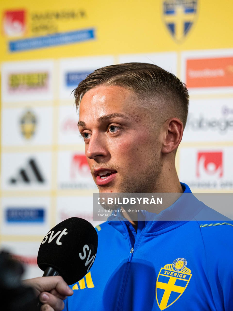 Jesper Karlsson of the Swedish men's football national team