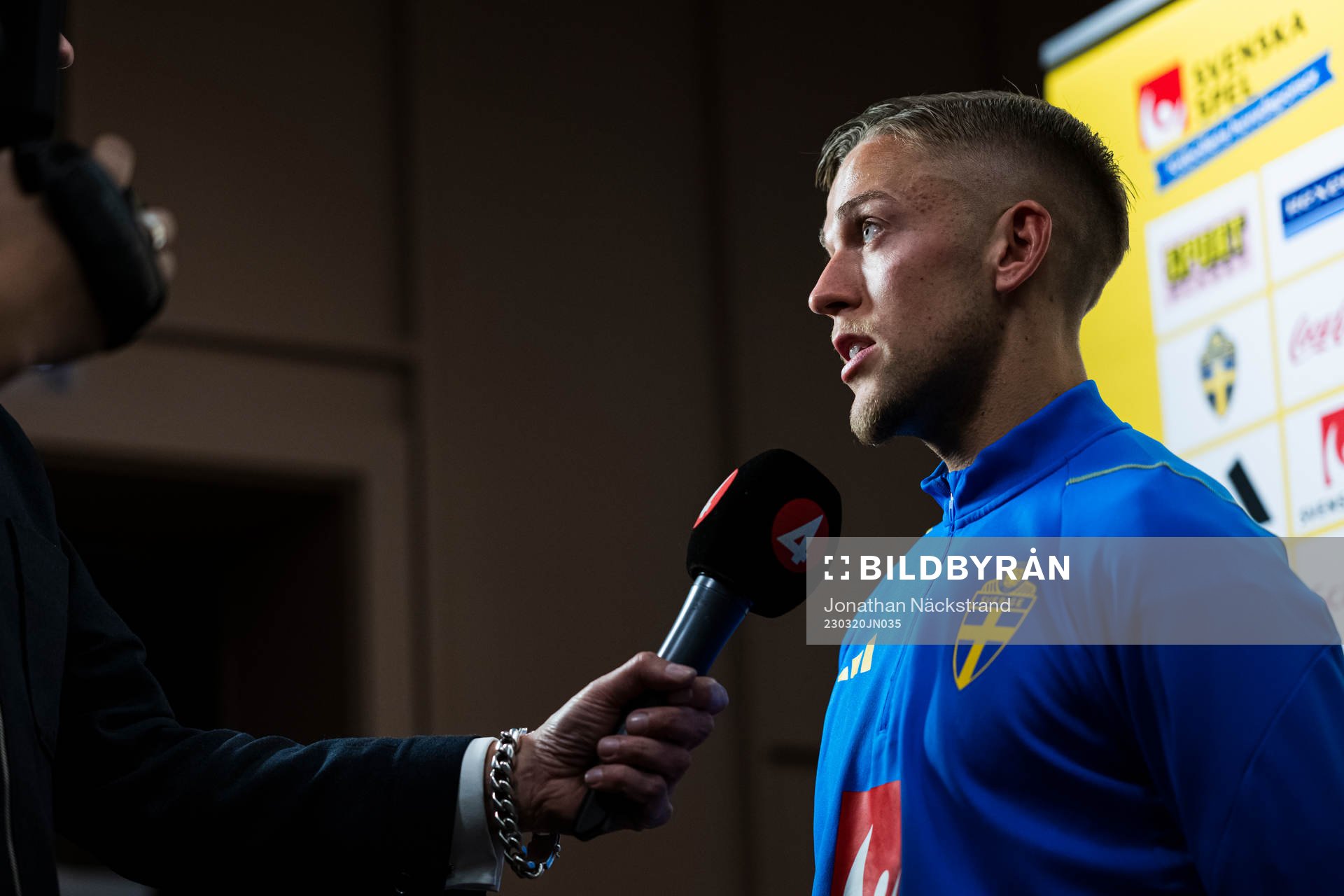 Jesper Karlsson of the Swedish men's football national team