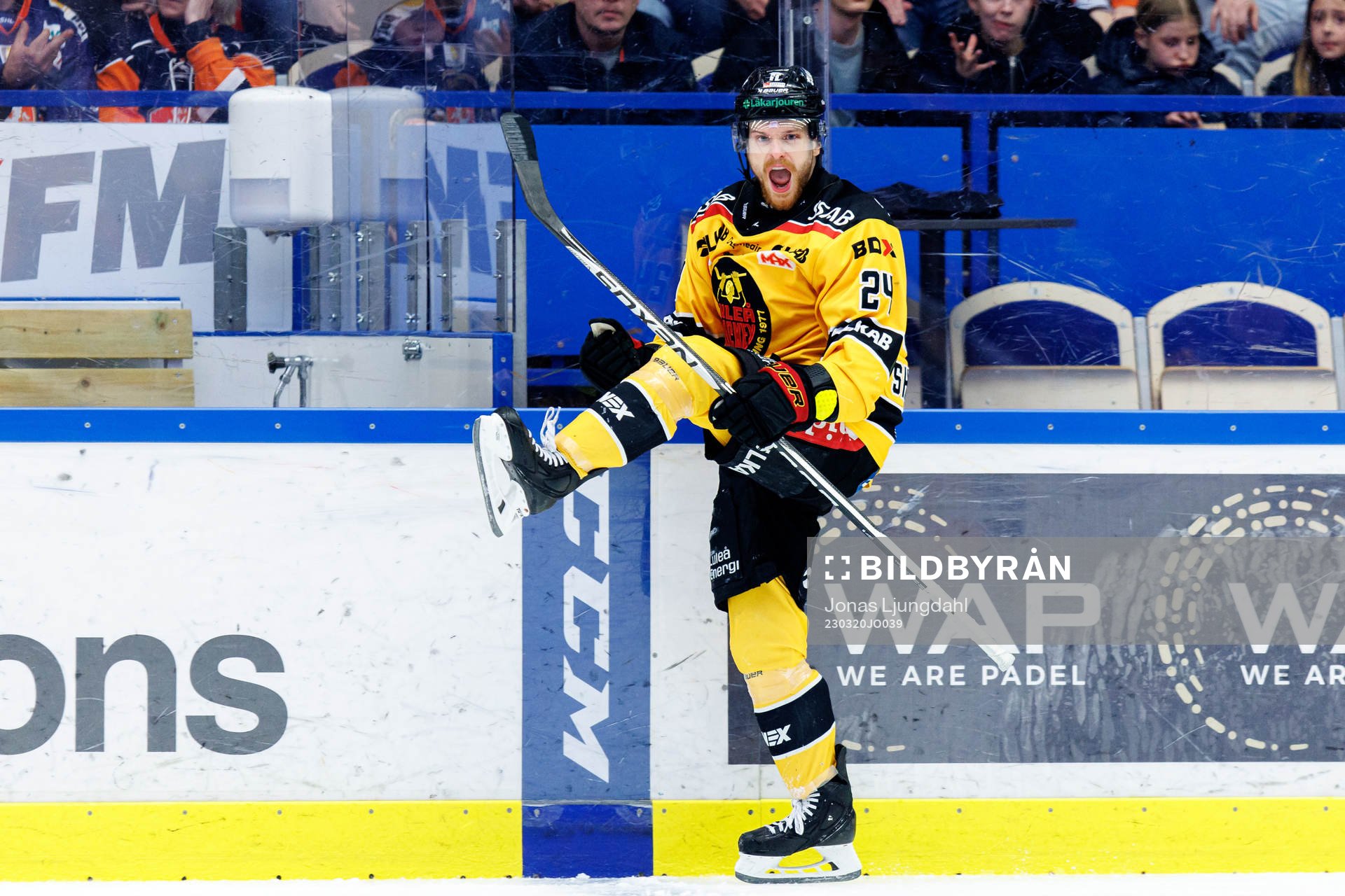 Luleås Brendan Shinnimin jublar