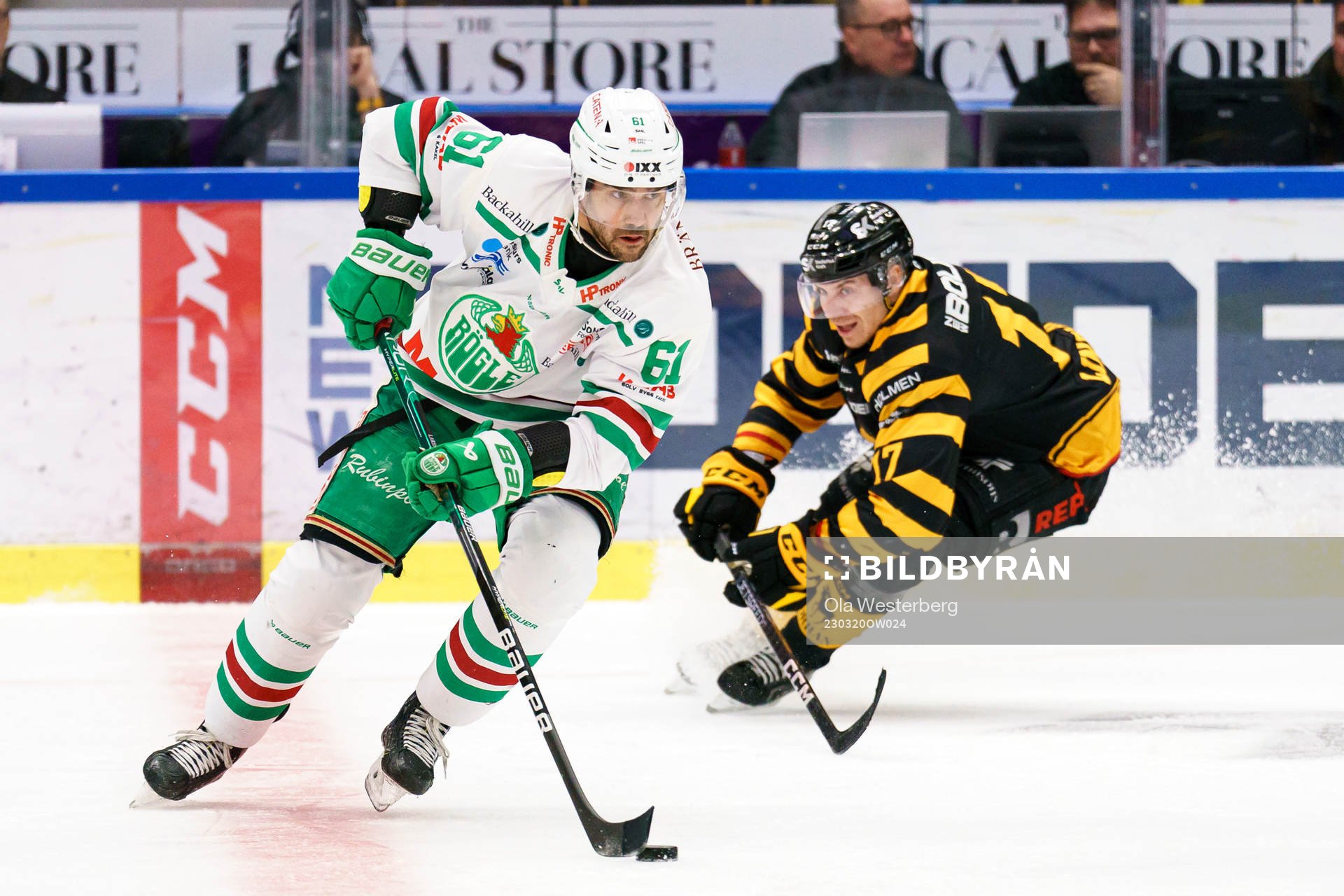 Rögles Ludvig Larsson och Skellefteås Pär Lindholm