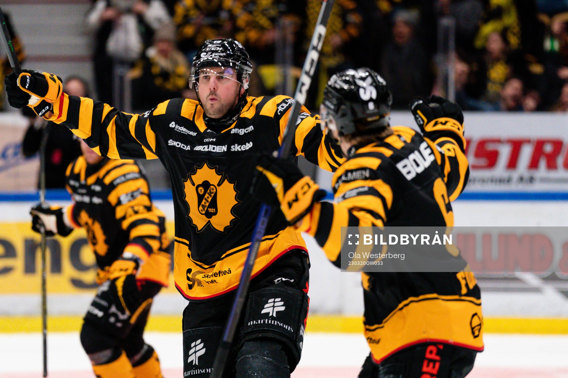 Skellefteå AIKs Joakim Lindström jublar