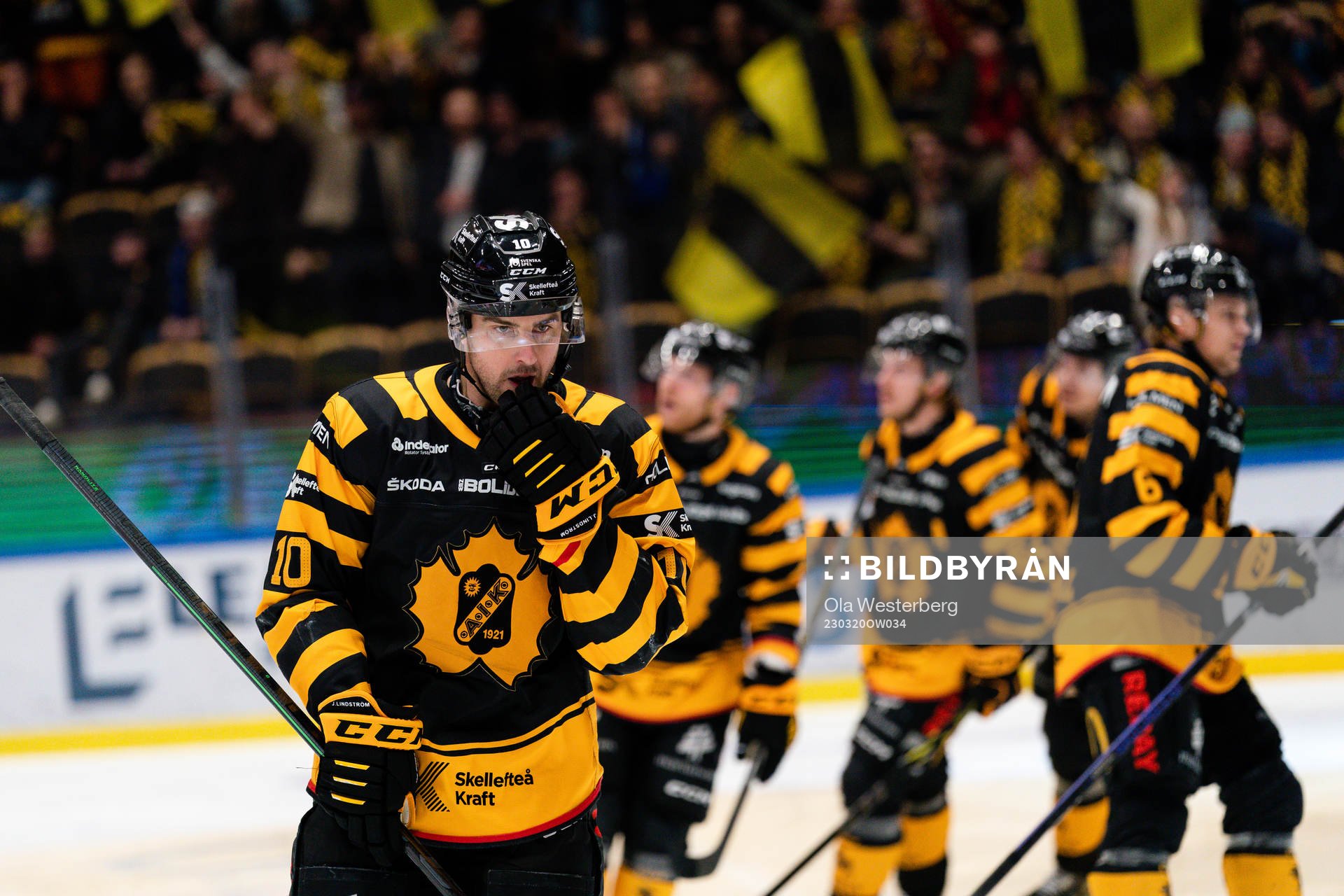 Skellefteå AIKs Joakim Lindström jublar