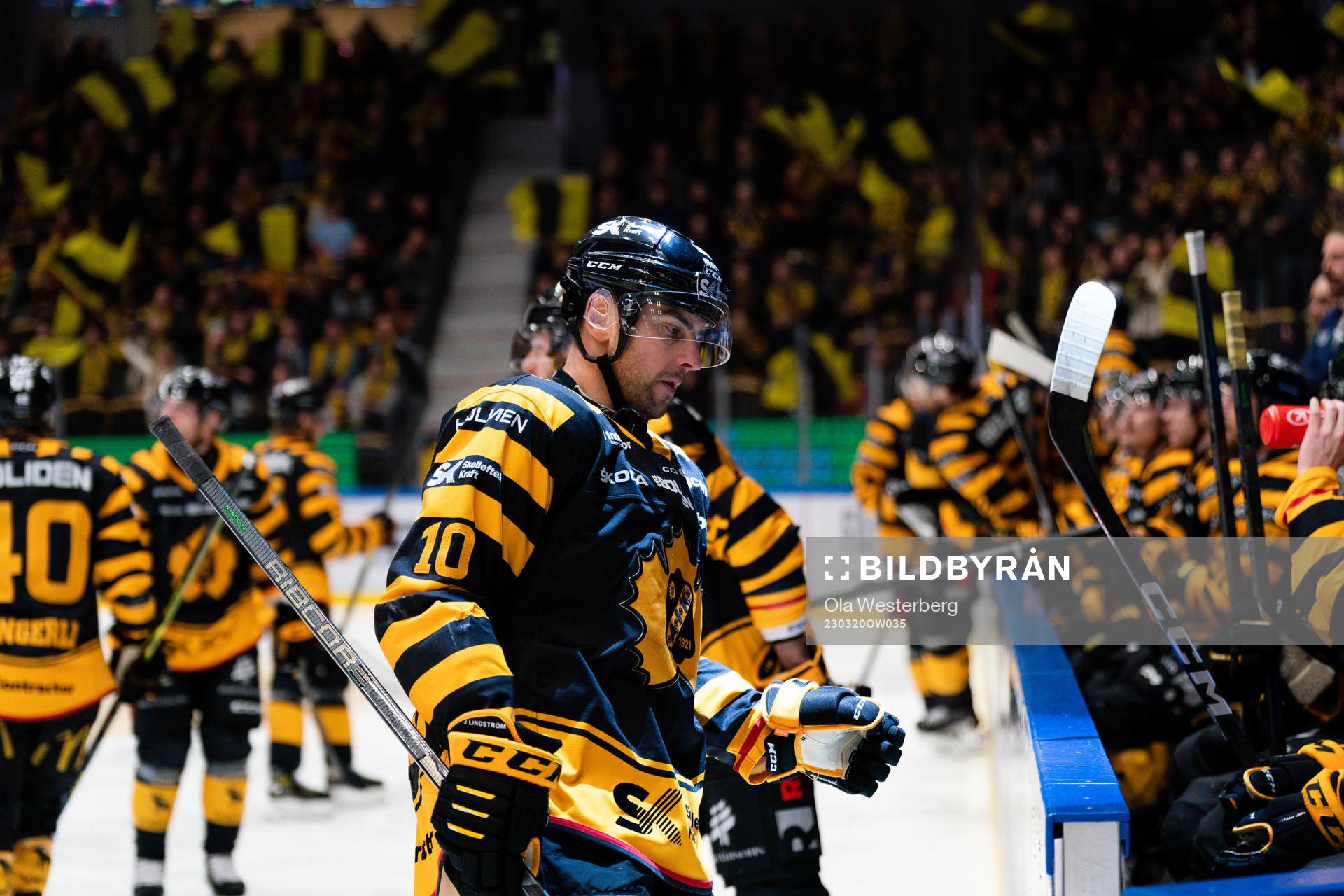 Skellefteå AIKs Joakim Lindström jublar